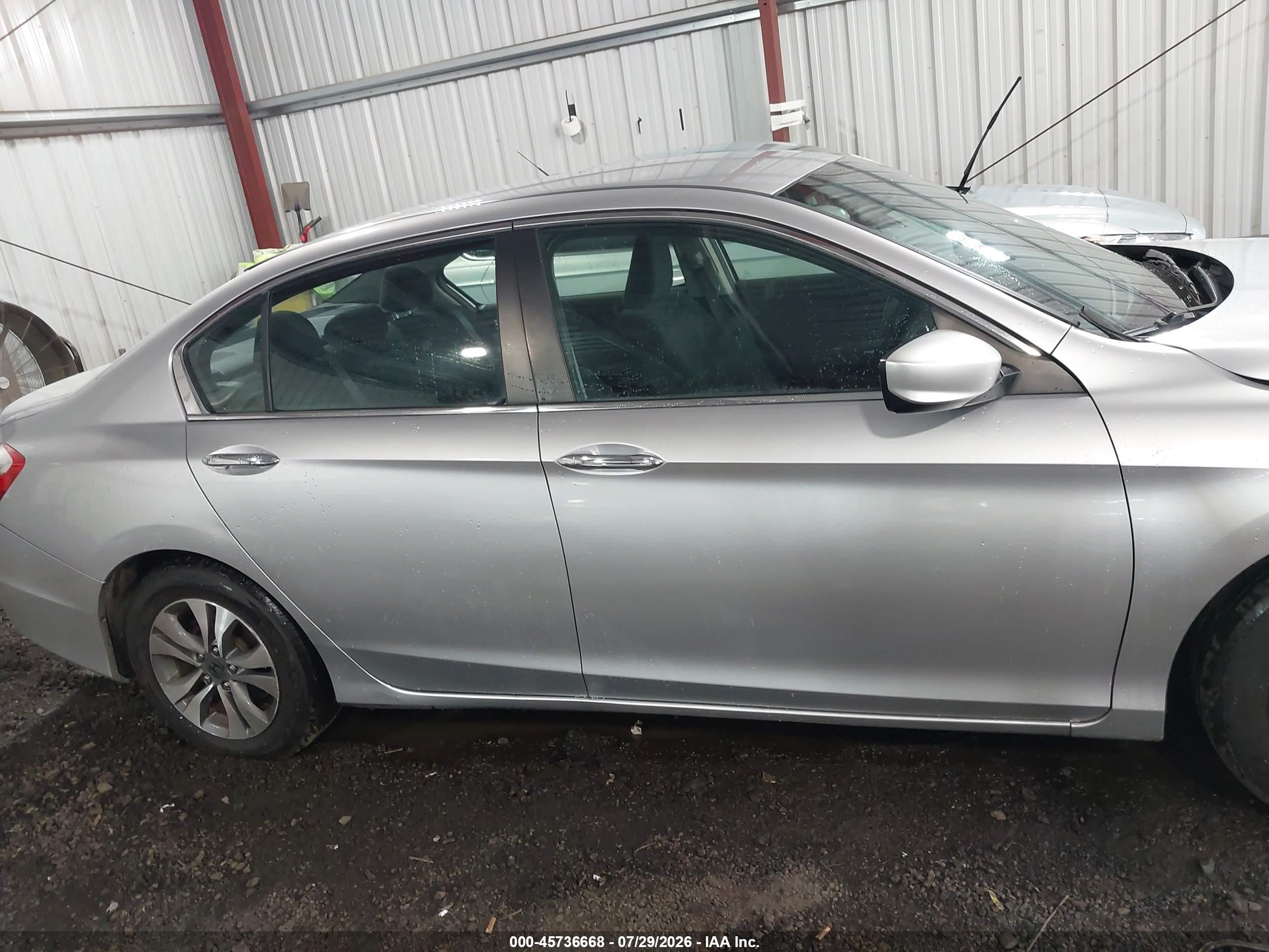 2013 Honda Accord Lx Silver vin: 1HGCR2F38DA050386
