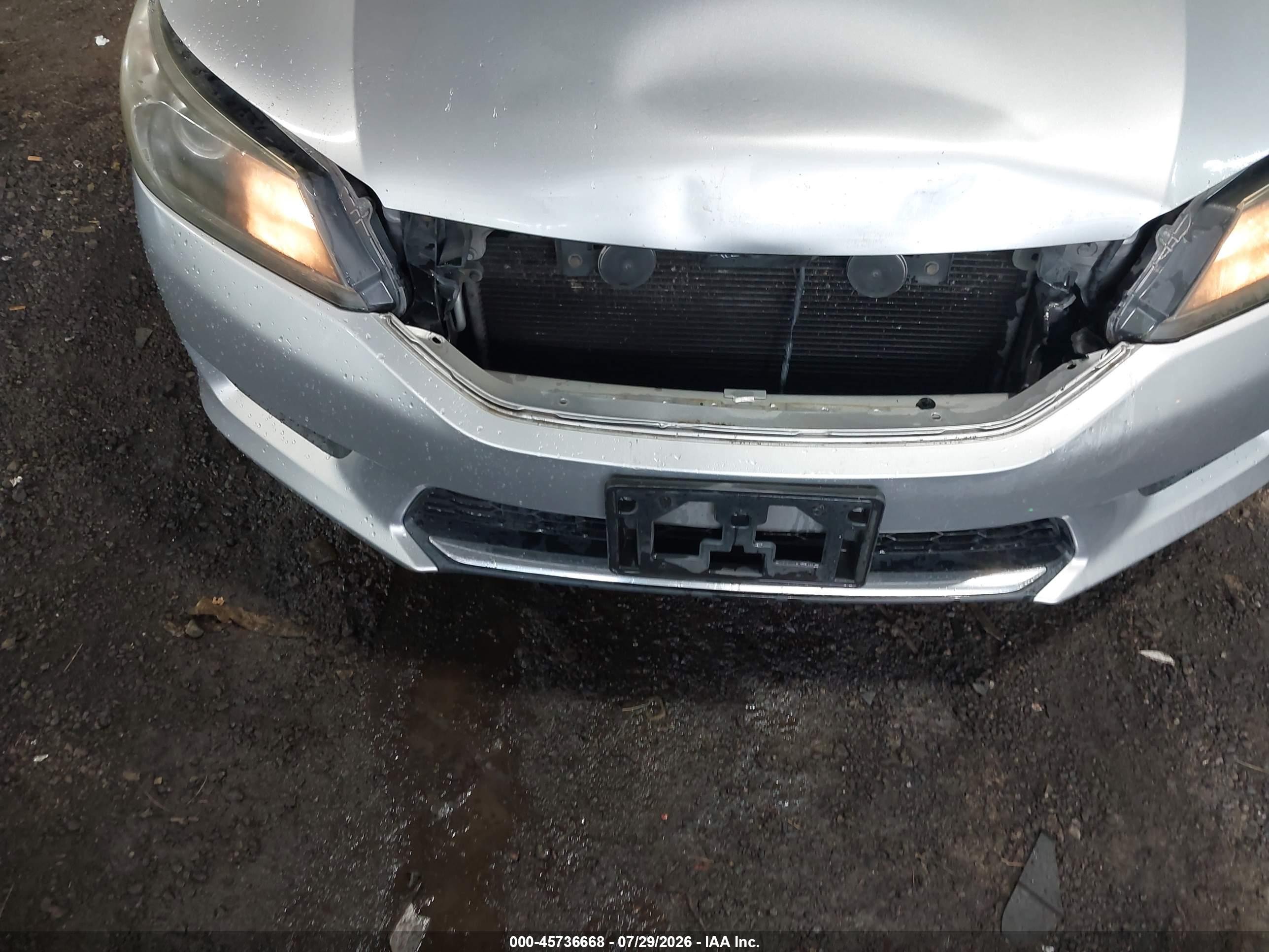 2013 Honda Accord Lx Silver vin: 1HGCR2F38DA050386