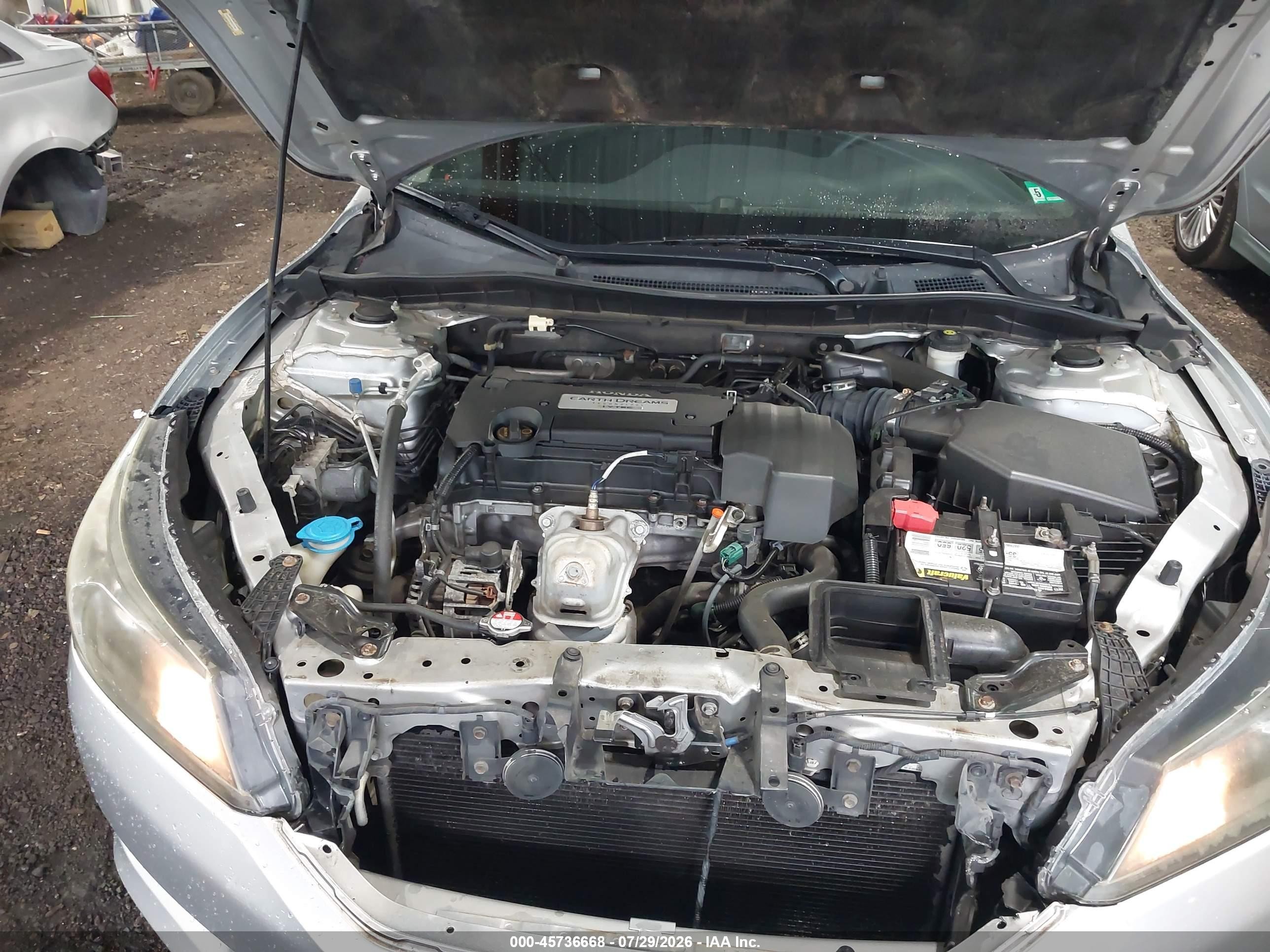 2013 Honda Accord Lx Silver vin: 1HGCR2F38DA050386