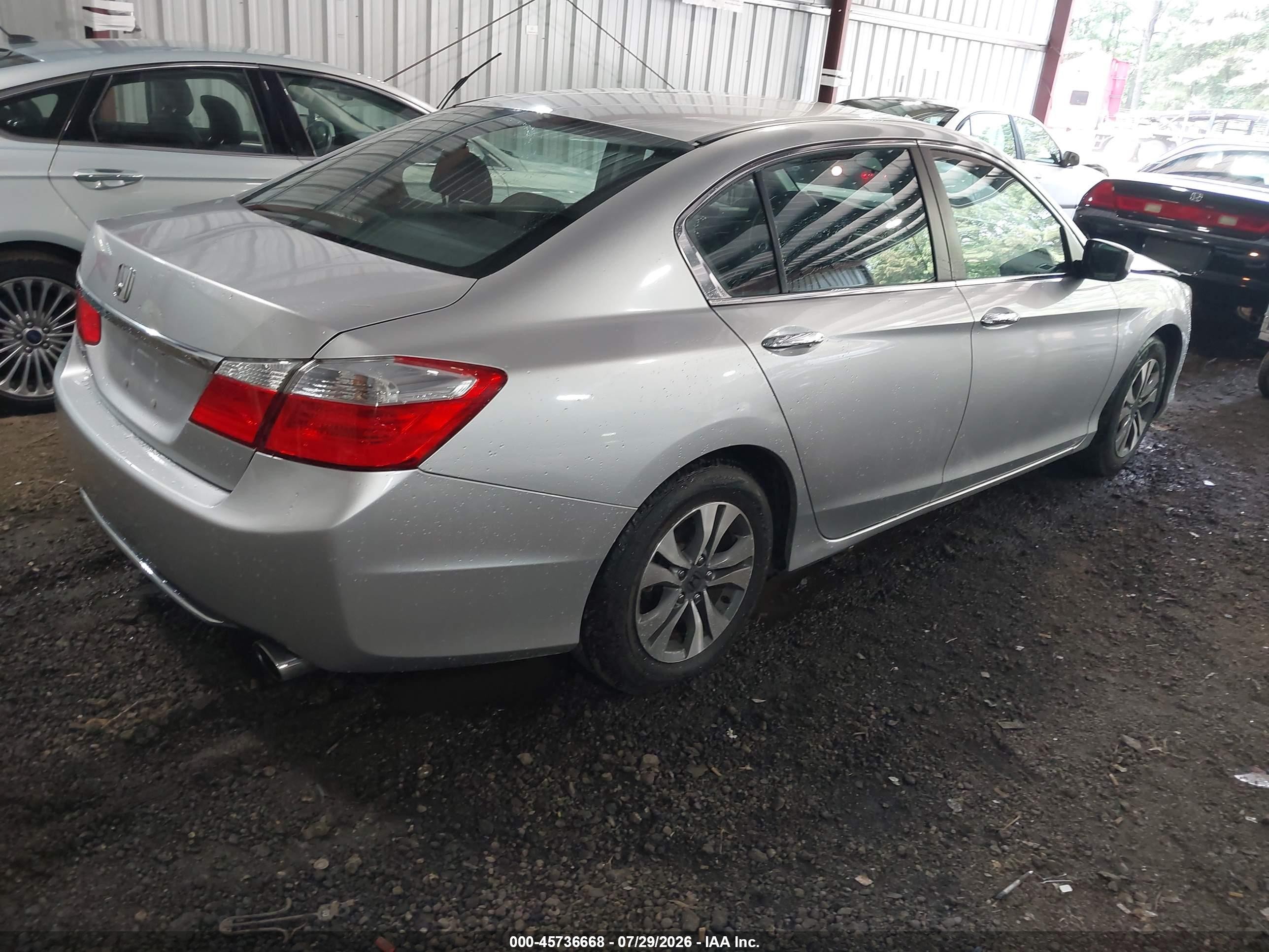 2013 Honda Accord Lx Silver vin: 1HGCR2F38DA050386