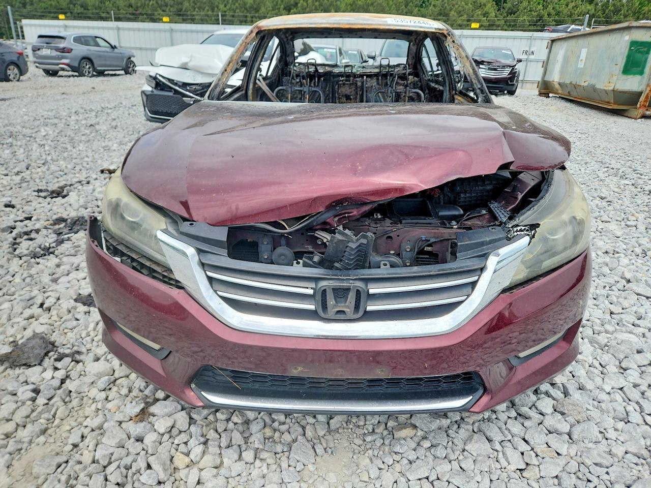 2013 Honda Accord Lx Maroon vin: 1HGCR2F38DA052705