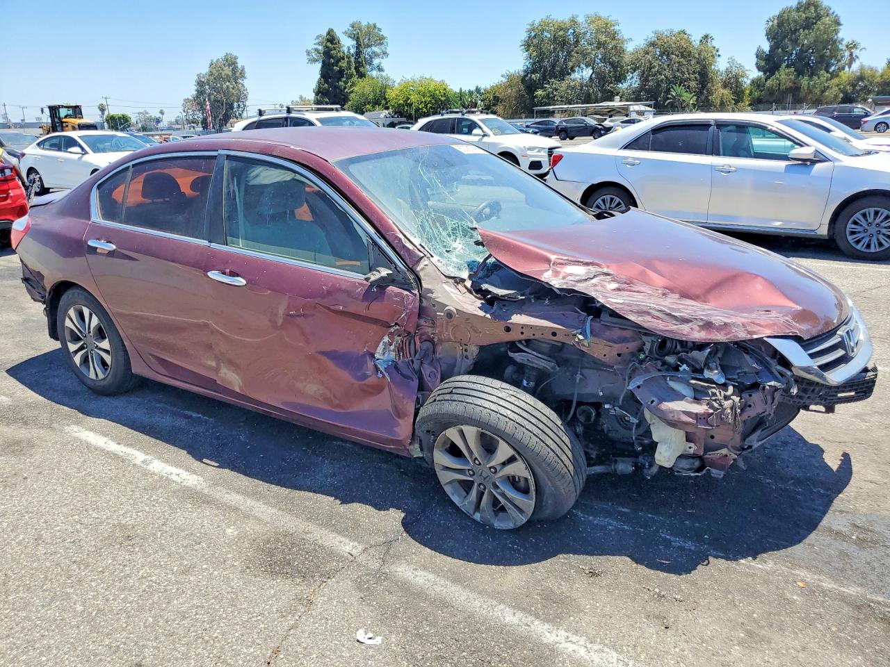 2013 Honda Accord Burgundy vin: 1HGCR2F38DA057435