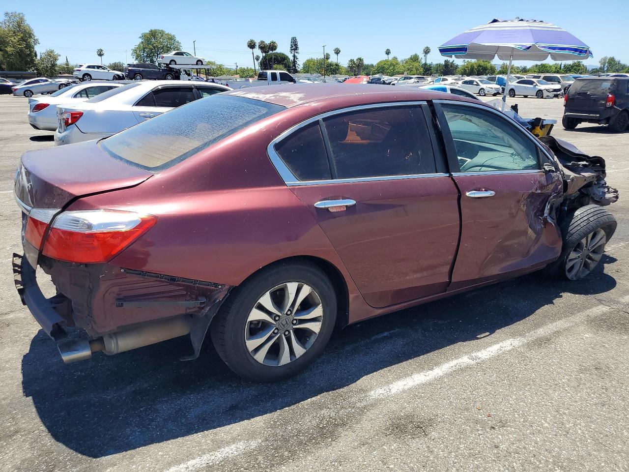 2013 Honda Accord Burgundy vin: 1HGCR2F38DA057435