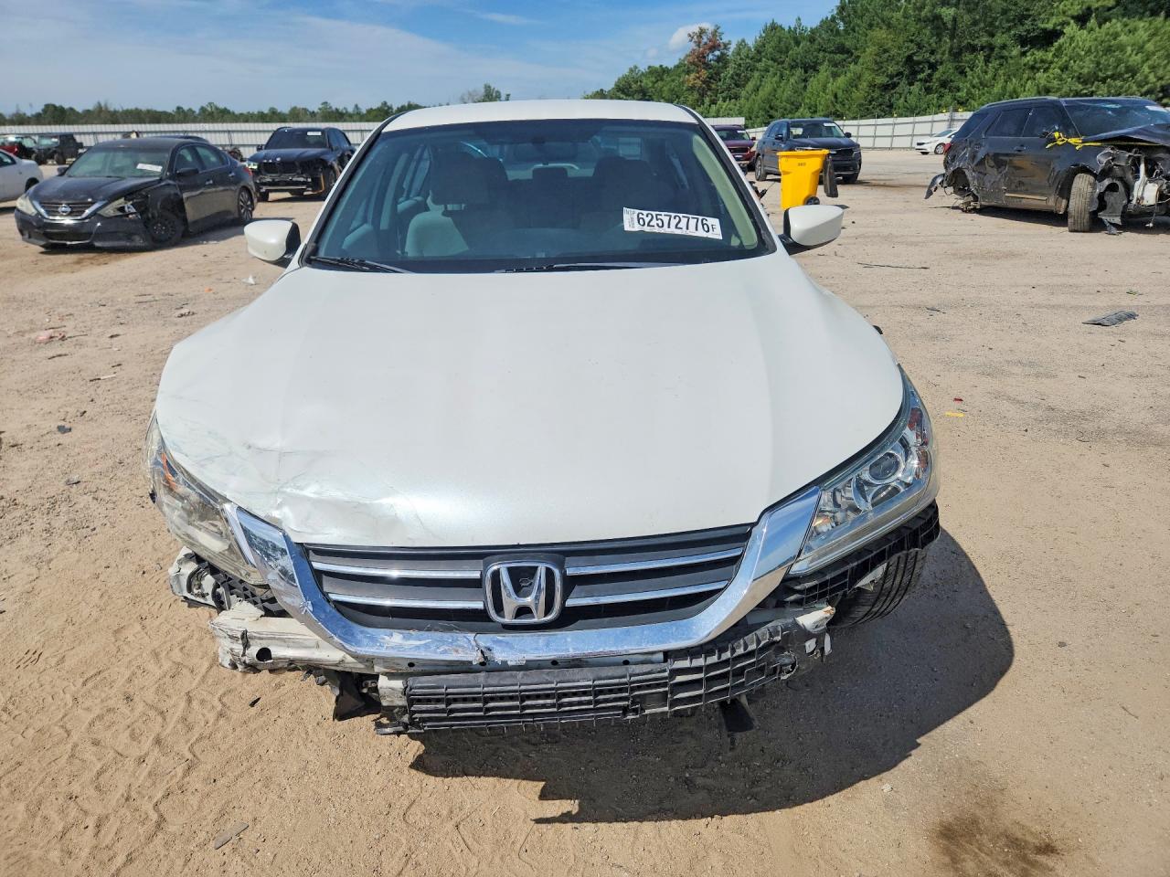 2013 Honda Accord Lx White vin: 1HGCR2F38DA084098