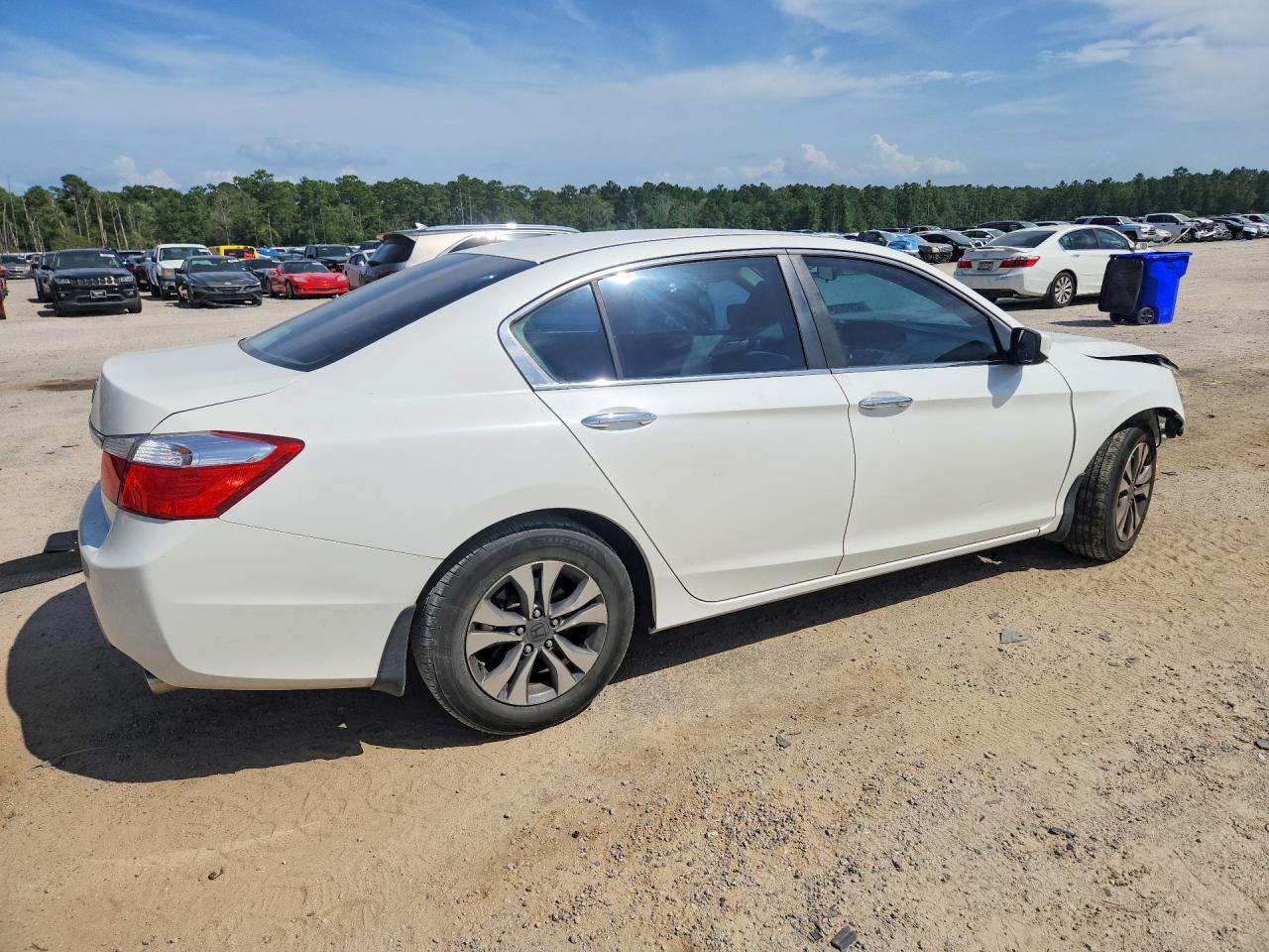 2013 Honda Accord Lx White vin: 1HGCR2F38DA084098