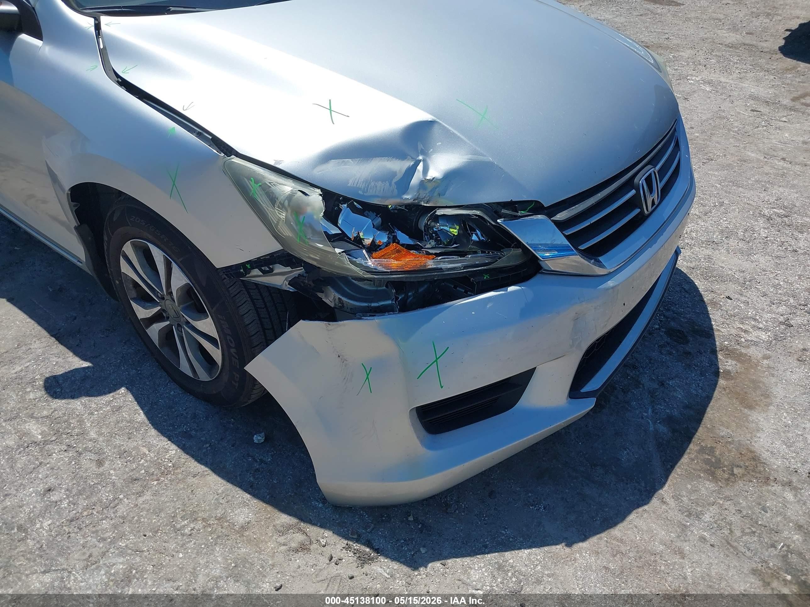 2013 Honda Accord Lx Silver vin: 1HGCR2F38DA087177