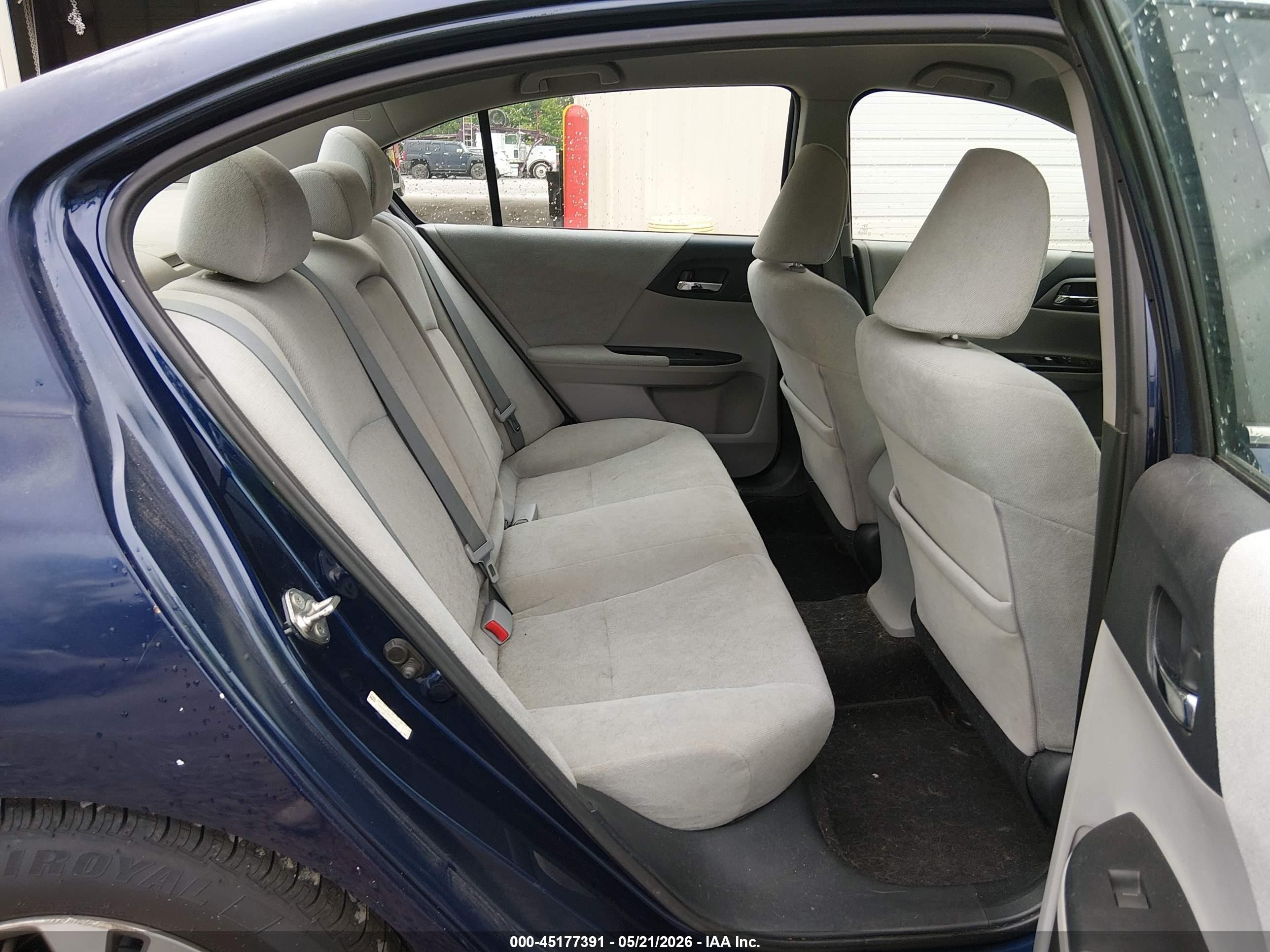 2013 Honda Accord Lx Blue vin: 1HGCR2F38DA090113