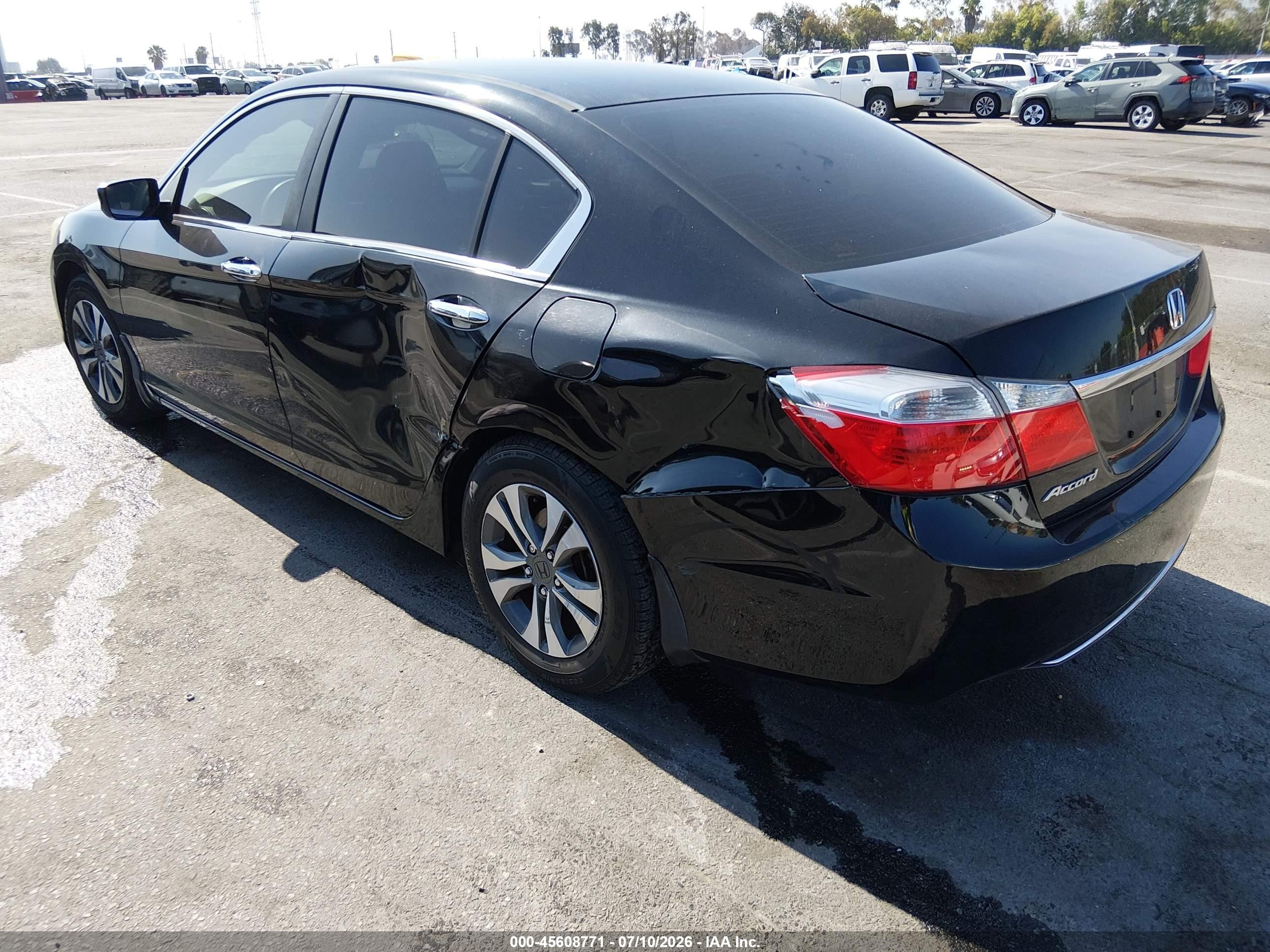 2013 Honda Accord Lx Черный vin: 1HGCR2F38DA103815