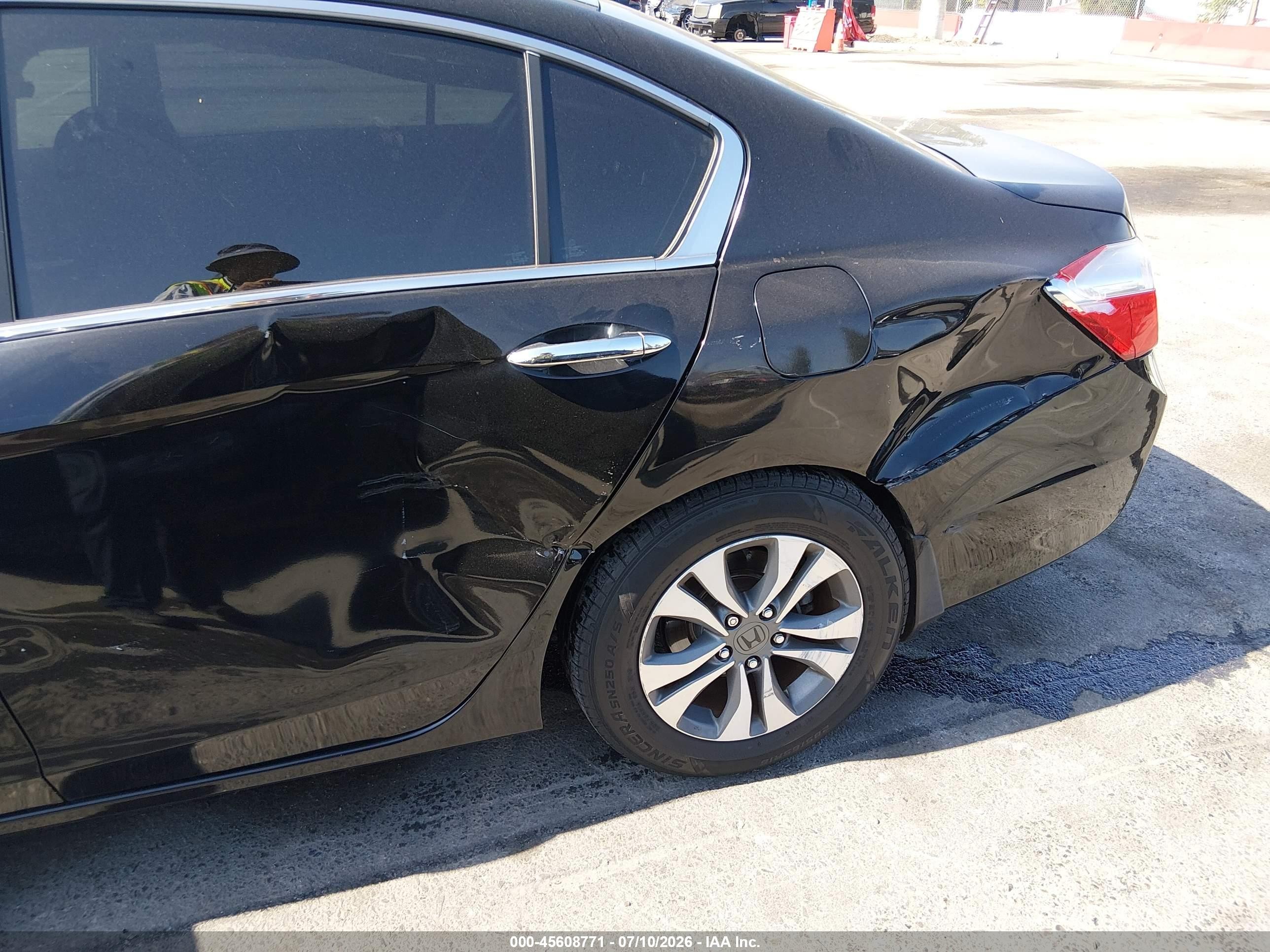 2013 Honda Accord Lx Черный vin: 1HGCR2F38DA103815