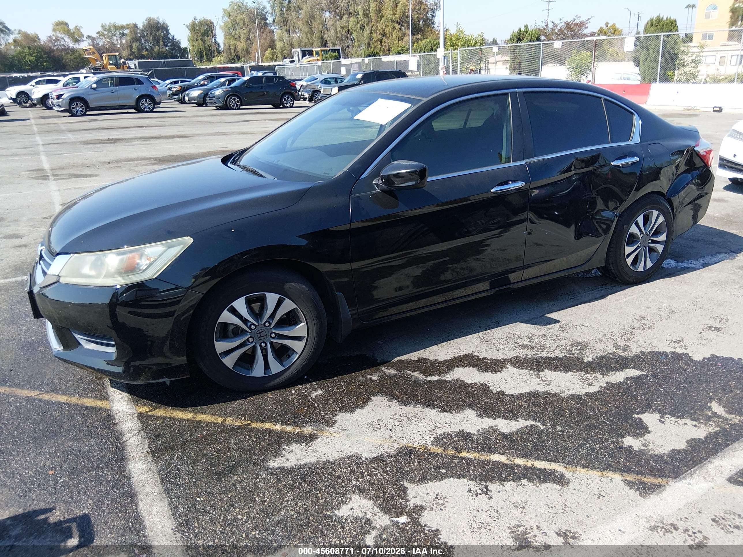 2013 Honda Accord Lx Черный vin: 1HGCR2F38DA103815