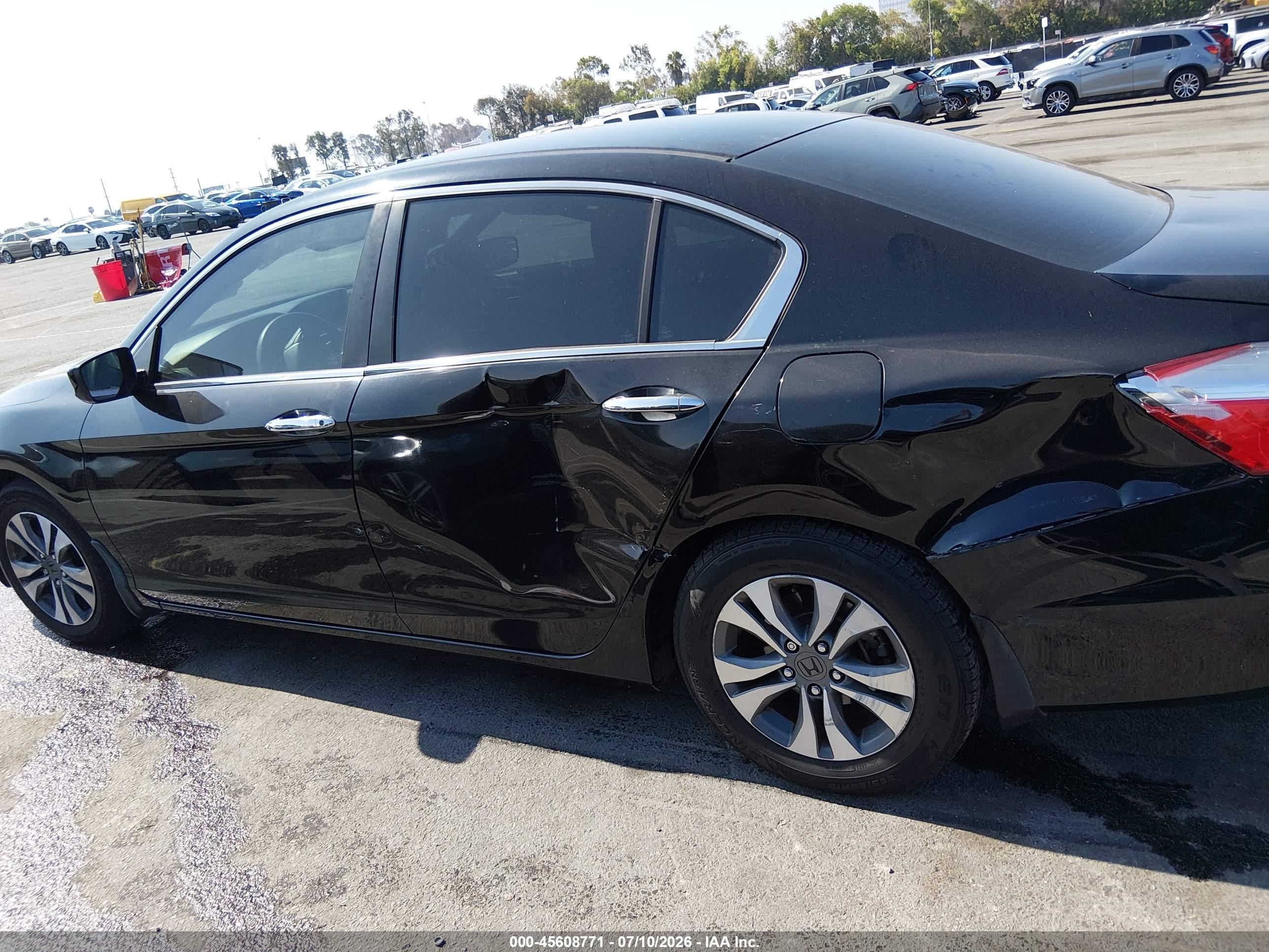 2013 Honda Accord Lx Черный vin: 1HGCR2F38DA103815