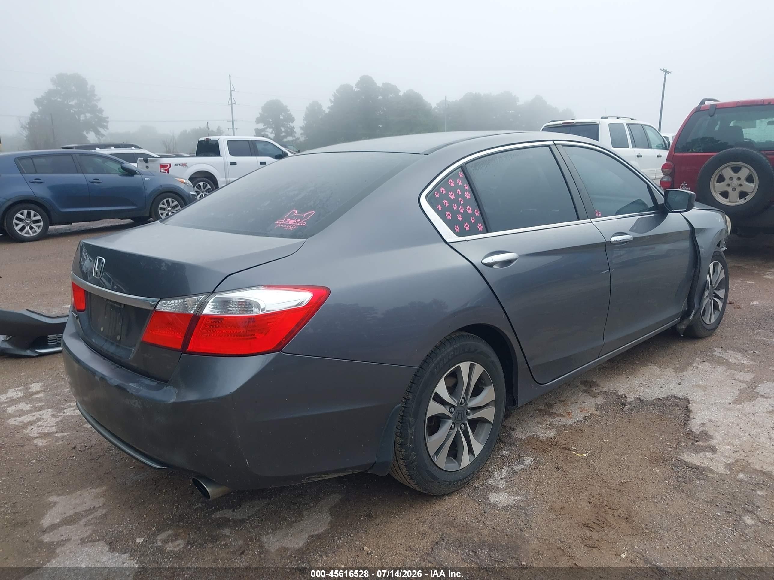 2013 Honda Accord Lx Gray vin: 1HGCR2F38DA104088