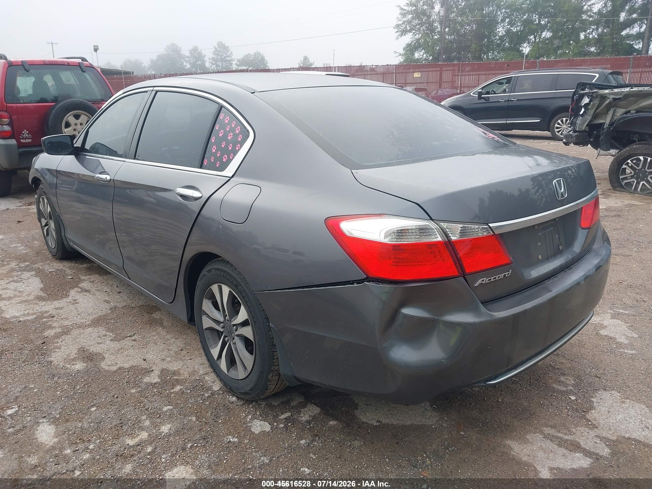 2013 Honda Accord Lx Gray vin: 1HGCR2F38DA104088