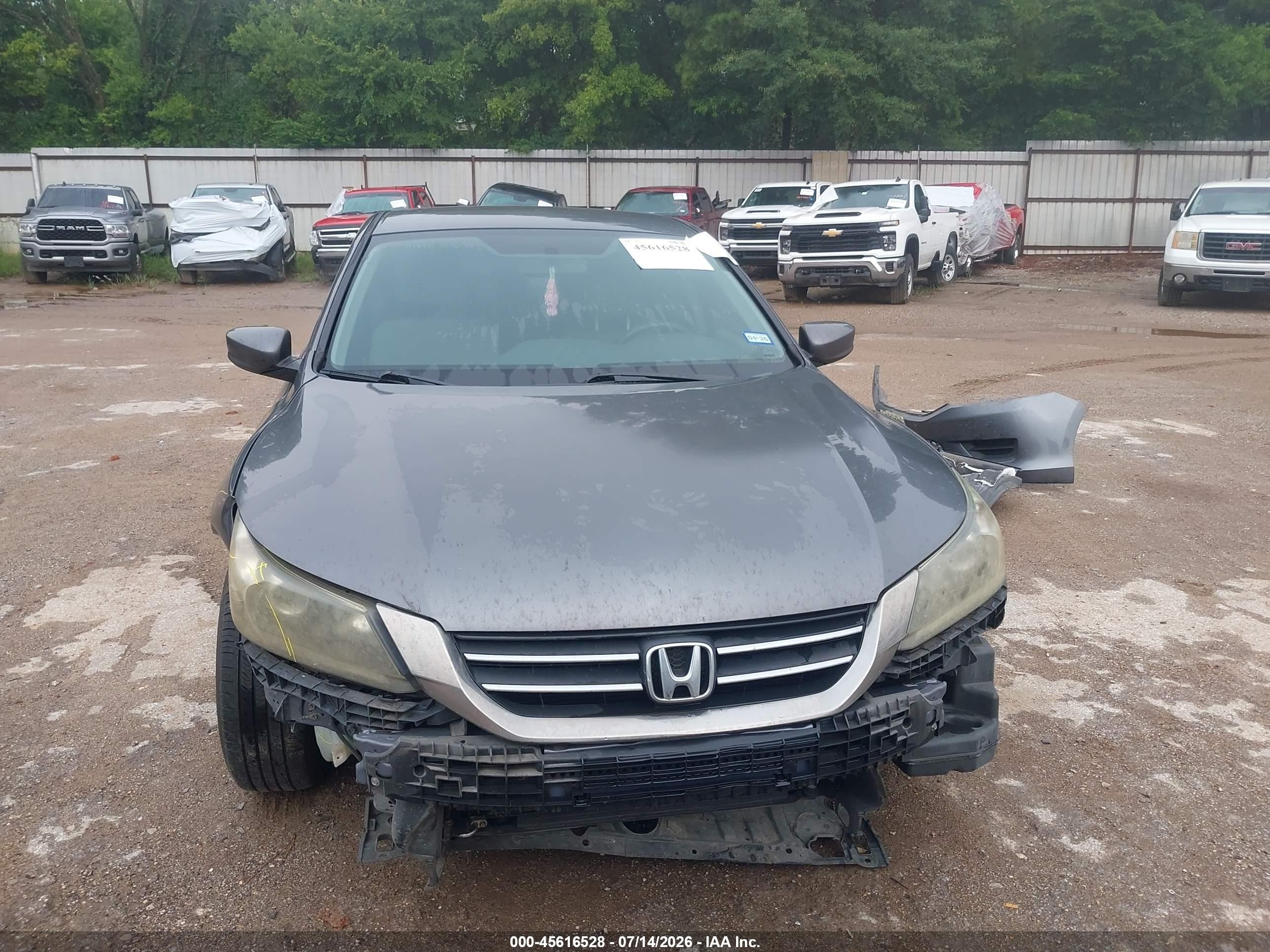 2013 Honda Accord Lx Gray vin: 1HGCR2F38DA104088