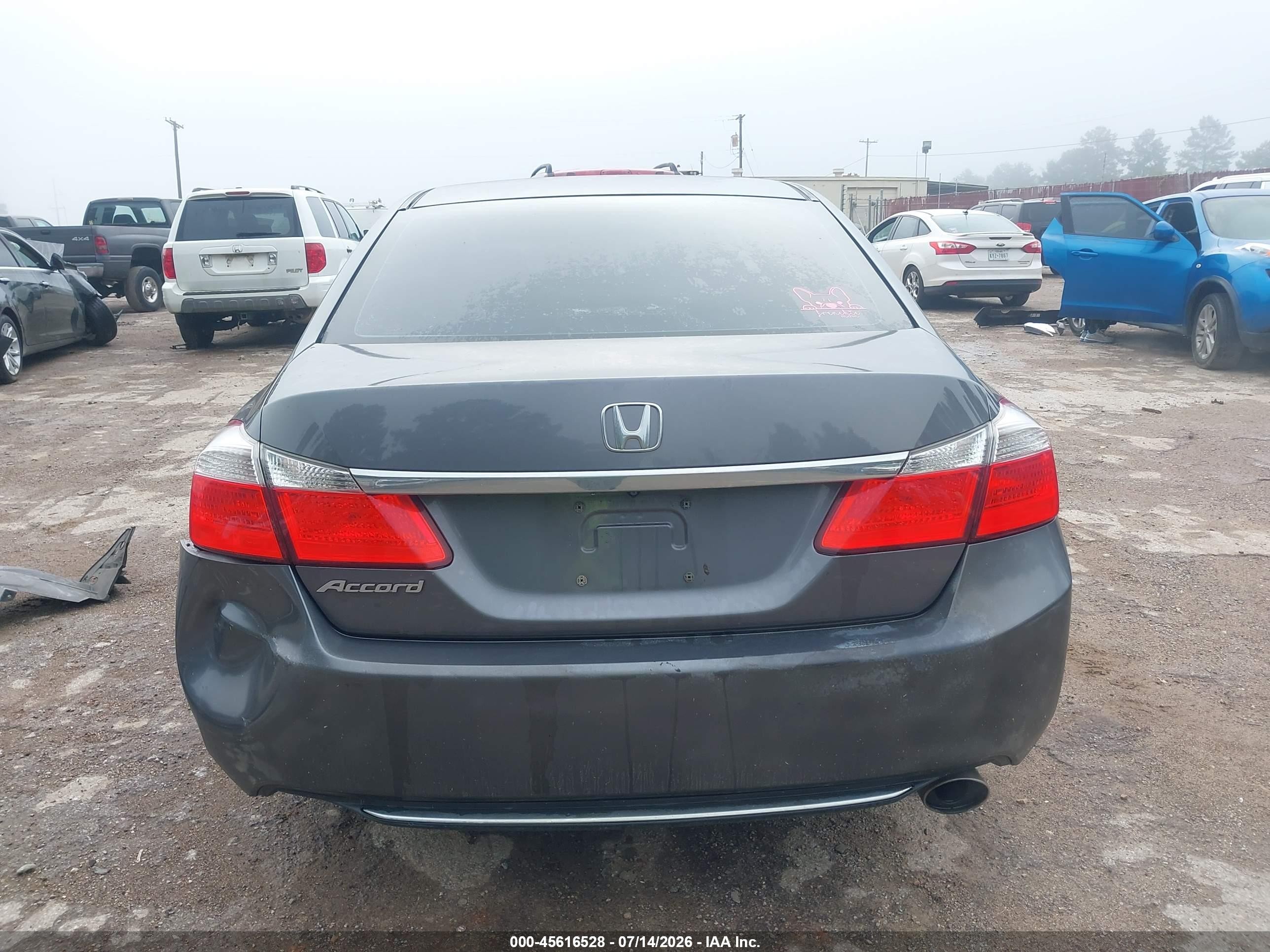 2013 Honda Accord Lx Gray vin: 1HGCR2F38DA104088