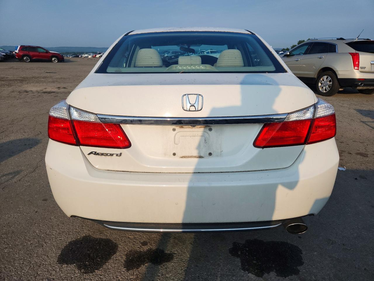 2013 Honda Accord Lx White vin: 1HGCR2F38DA106827