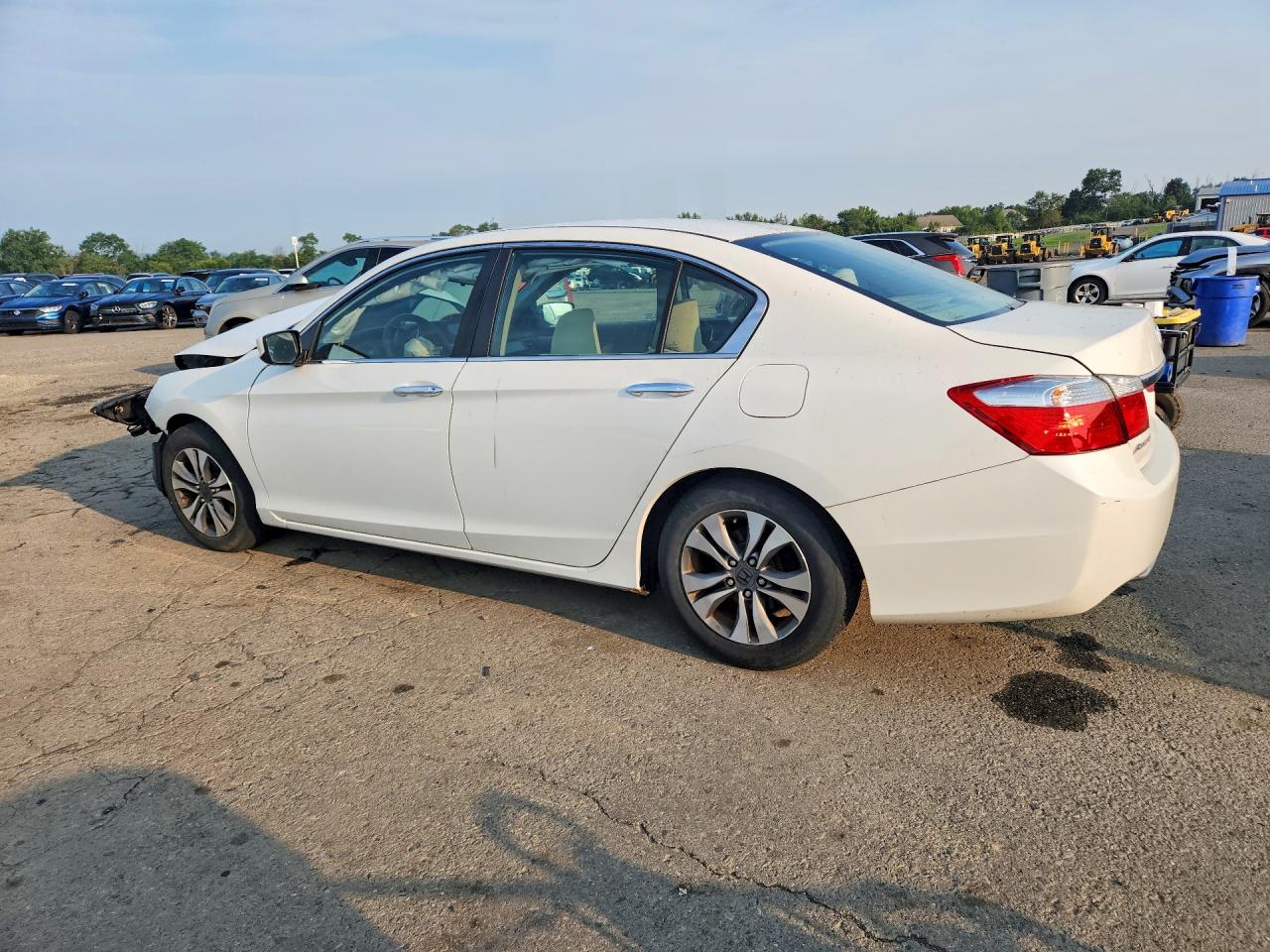 2013 Honda Accord Lx White vin: 1HGCR2F38DA106827