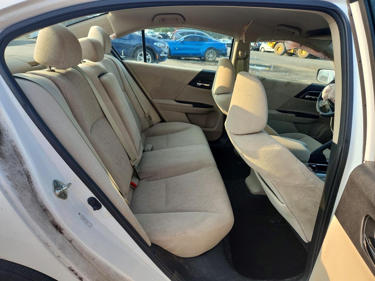 2013 Honda Accord Lx White vin: 1HGCR2F38DA106827
