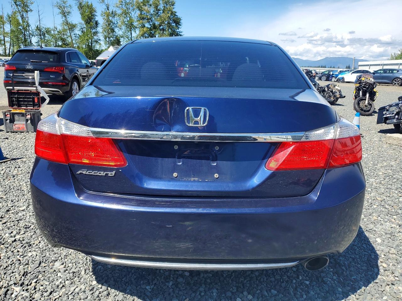 2013 Honda Accord Lx Blue vin: 1HGCR2F38DA140797