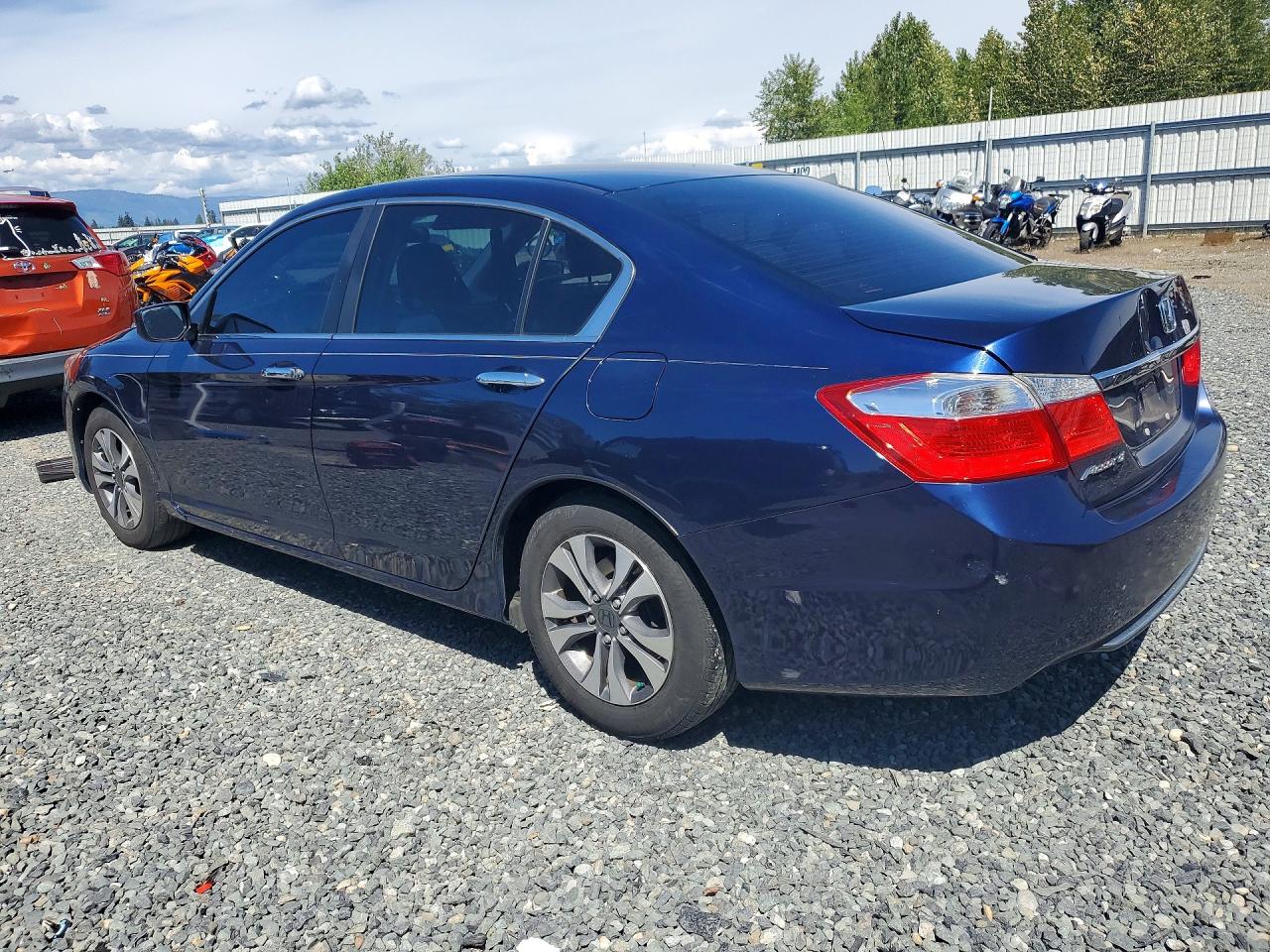 2013 Honda Accord Lx Blue vin: 1HGCR2F38DA140797