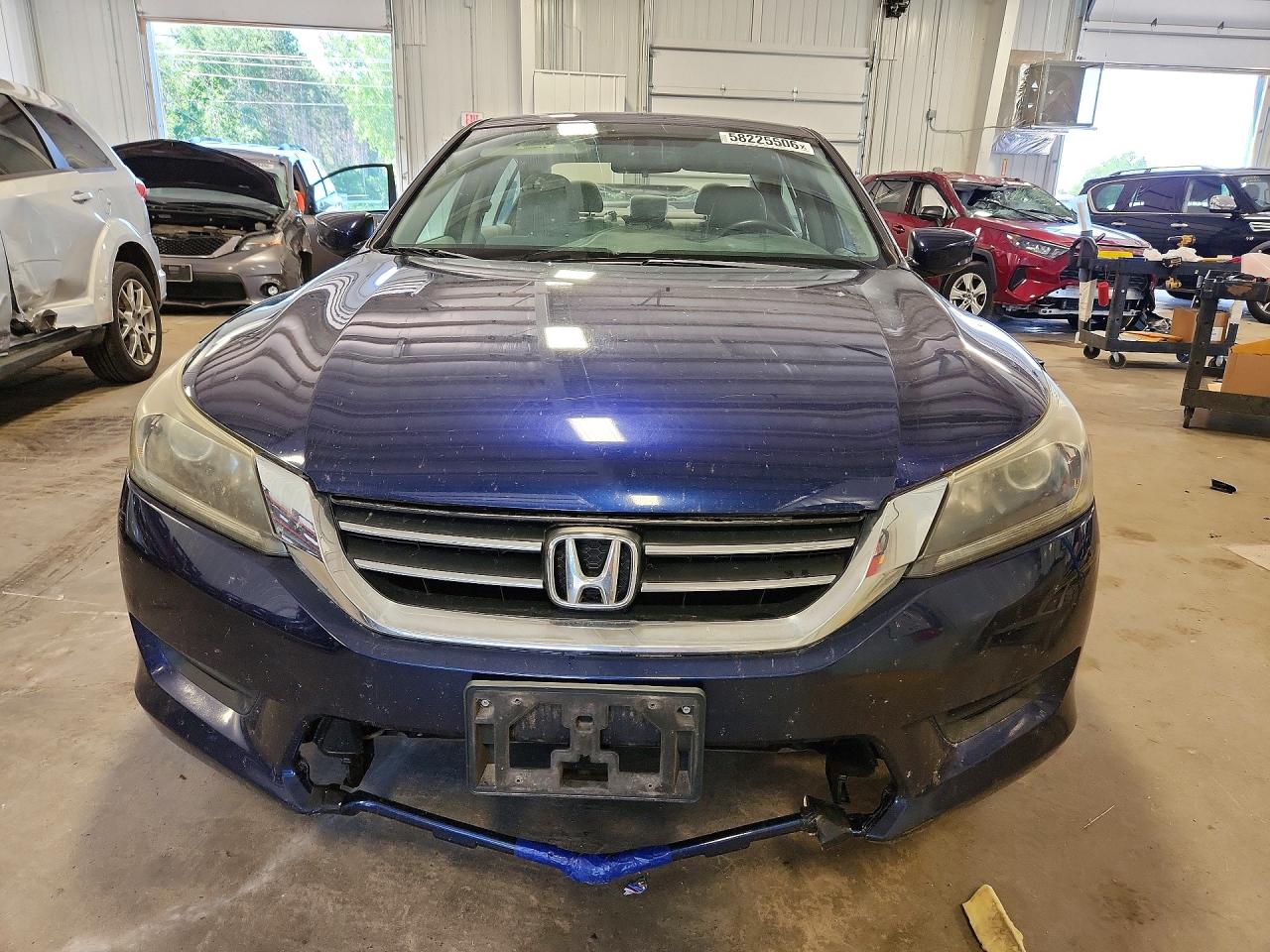 2013 Honda Accord Lx Blue vin: 1HGCR2F38DA173623