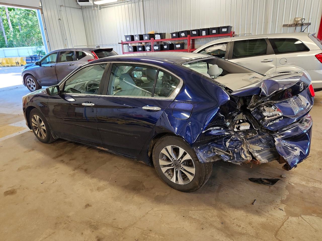 2013 Honda Accord Lx Blue vin: 1HGCR2F38DA173623