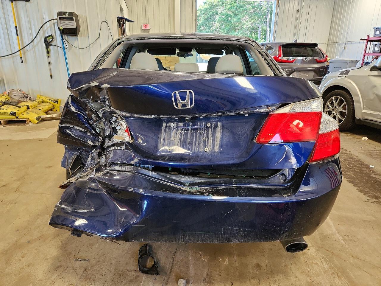 2013 Honda Accord Lx Blue vin: 1HGCR2F38DA173623