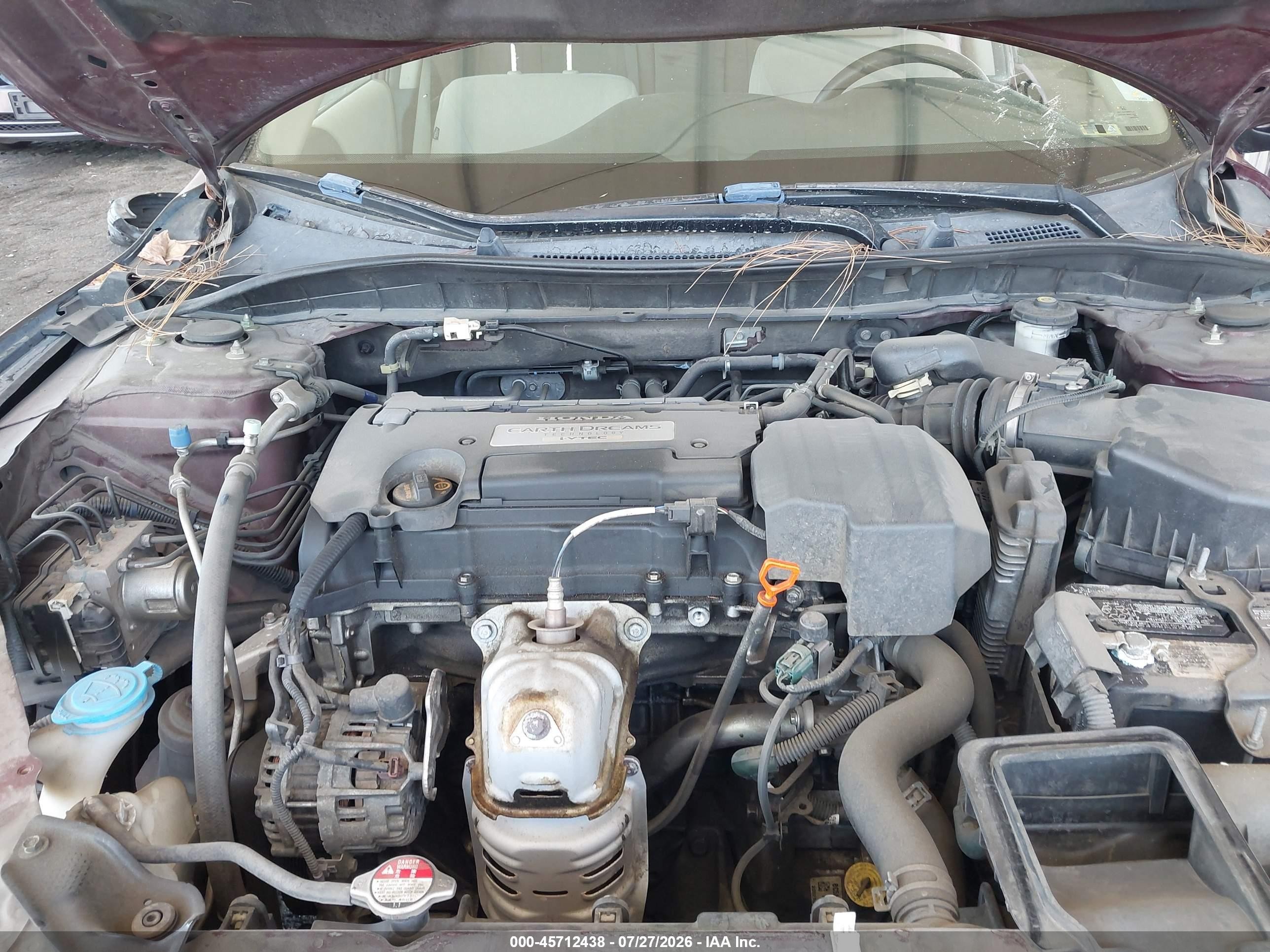 2013 Honda Accord Lx Burgundy vin: 1HGCR2F38DA180815