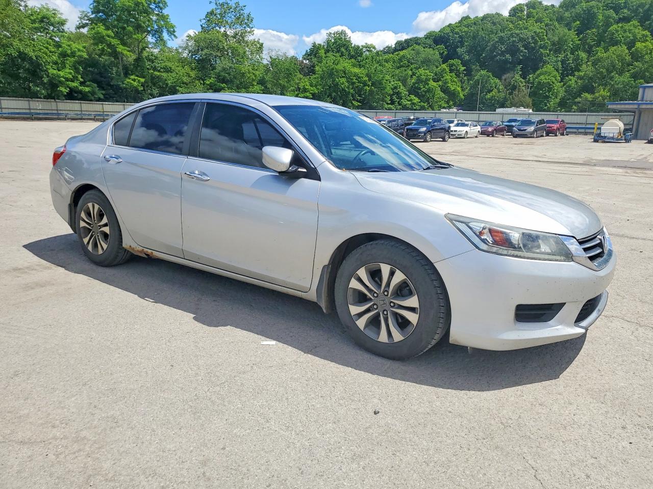 2013 Honda Accord Lx Silver vin: 1HGCR2F38DA183634