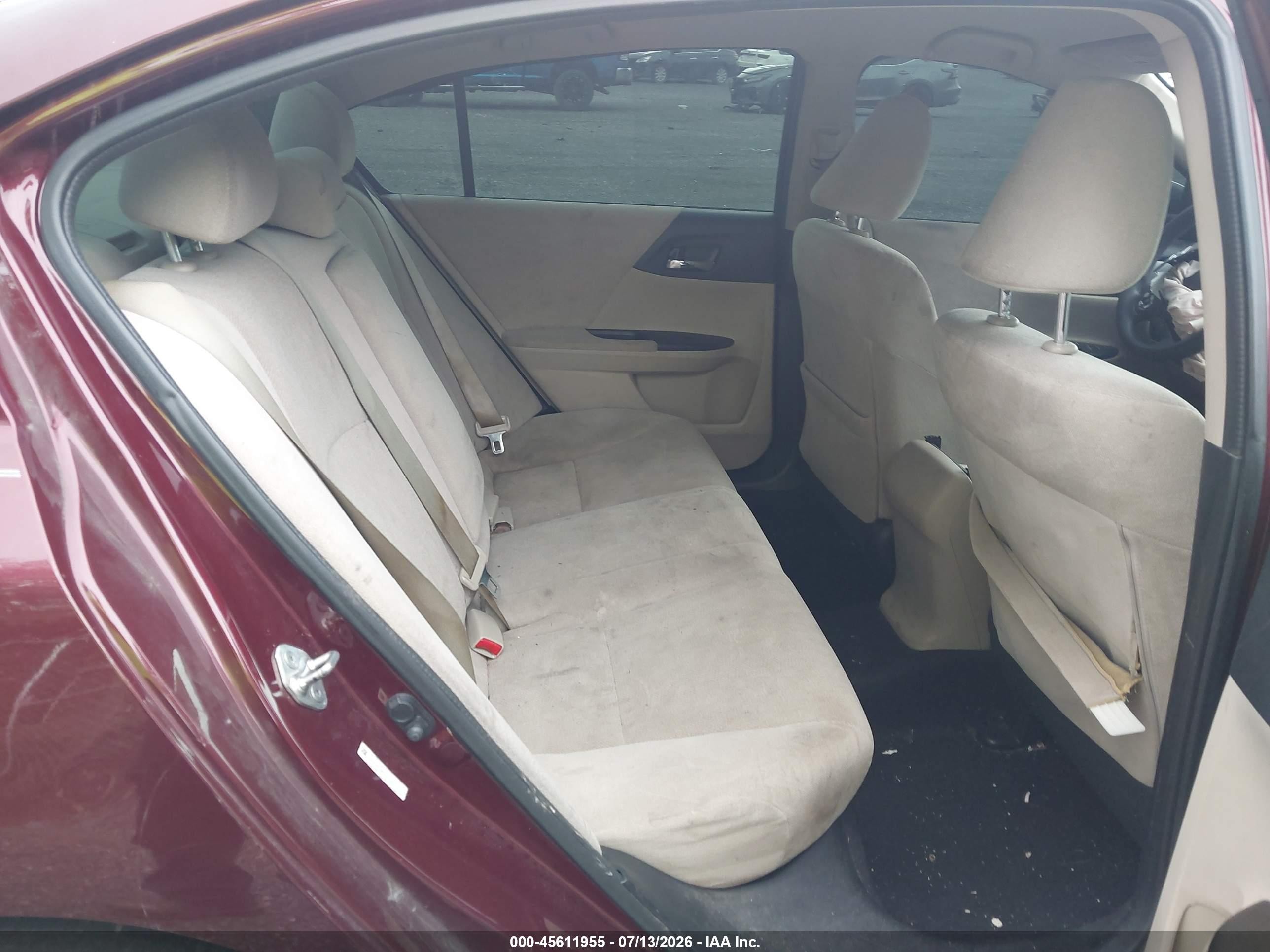 2013 Honda Accord Lx Red vin: 1HGCR2F38DA201260