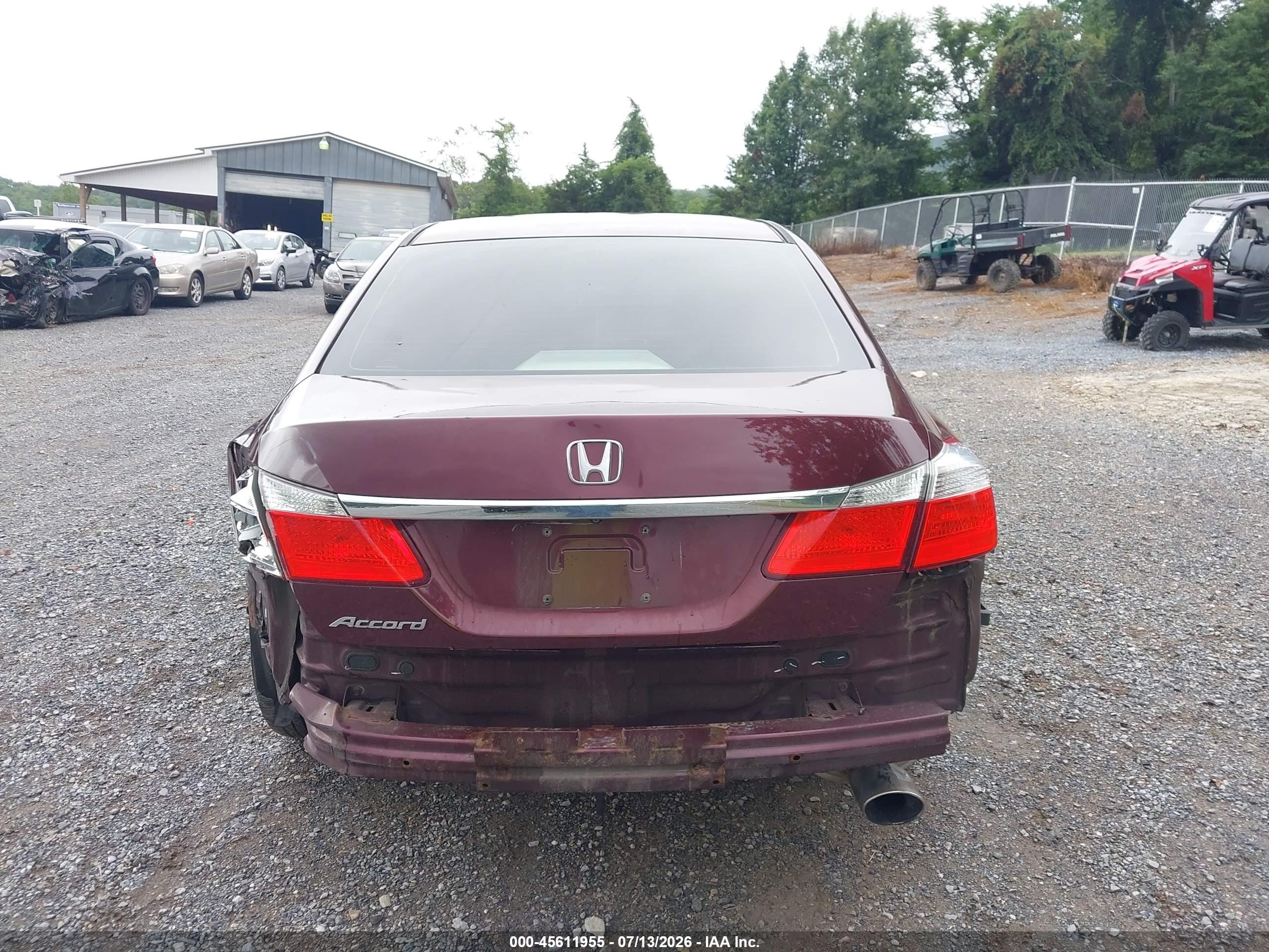 2013 Honda Accord Lx Red vin: 1HGCR2F38DA201260