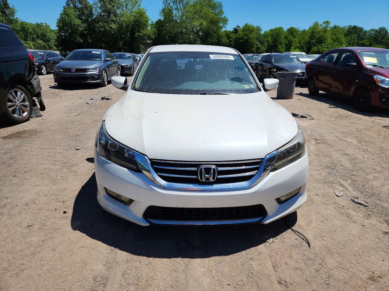 2013 Honda Accord Lx White vin: 1HGCR2F38DA207818