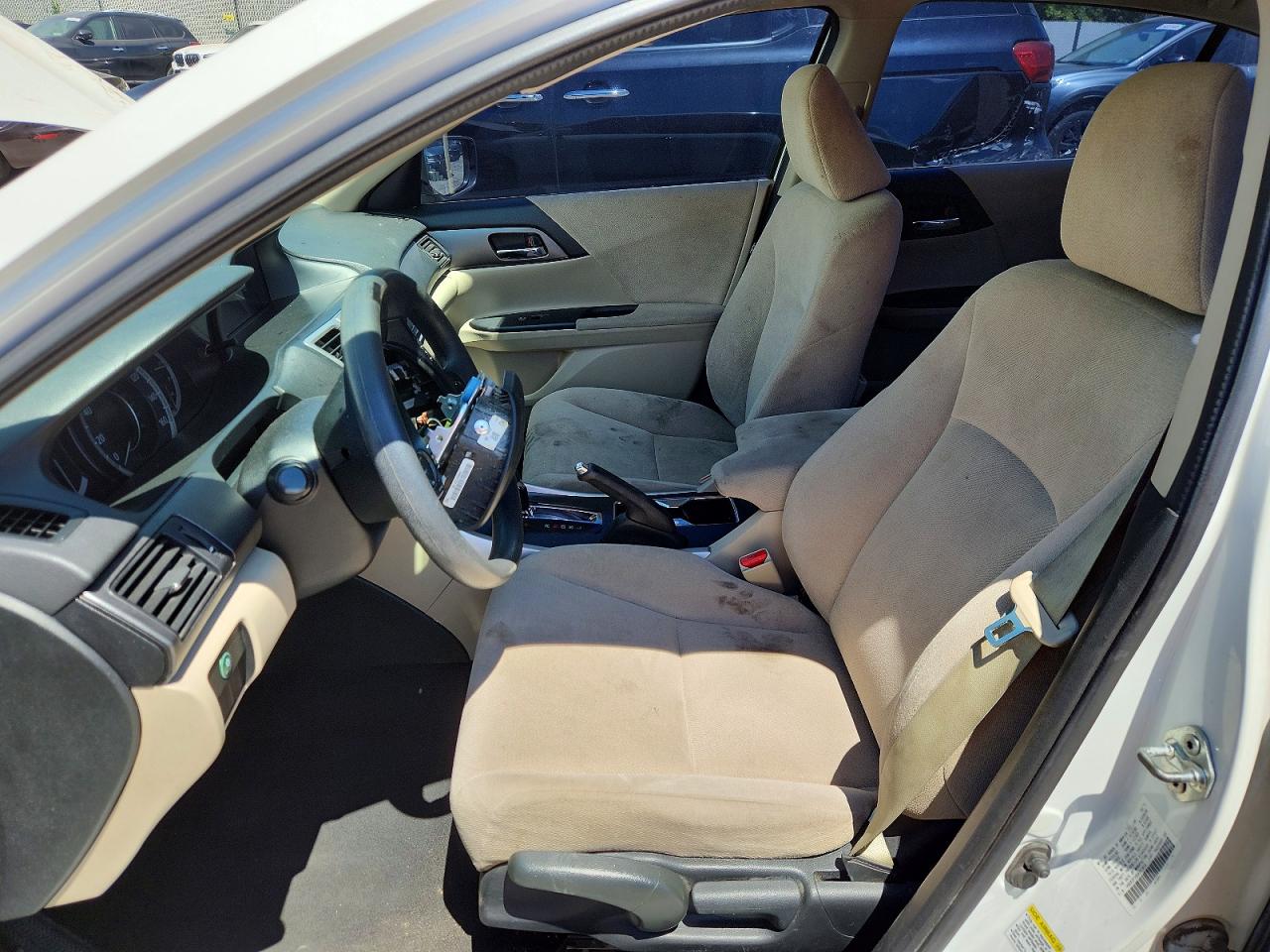 2013 Honda Accord Lx White vin: 1HGCR2F38DA207818