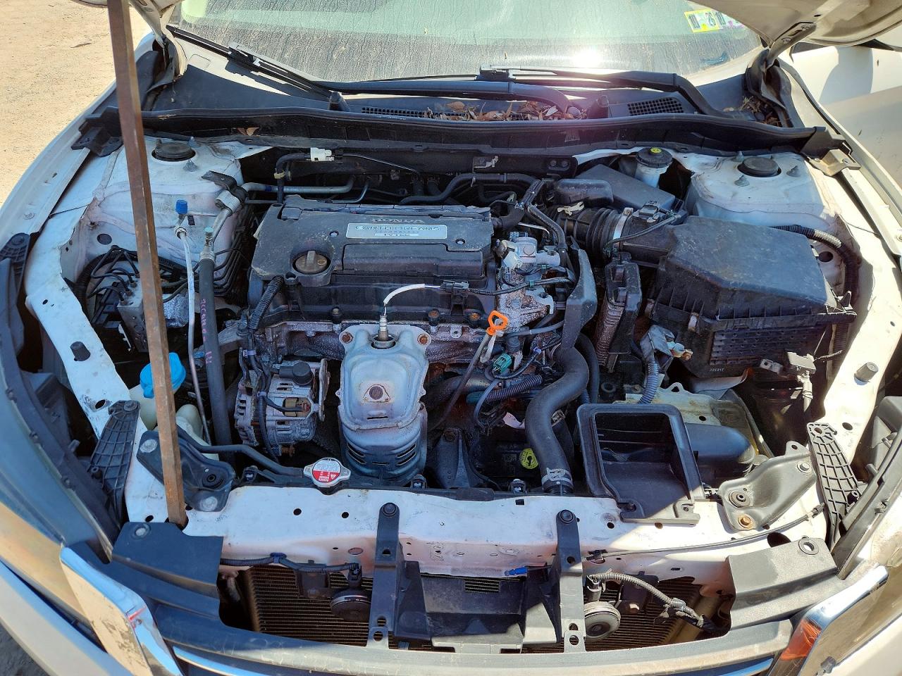 2013 Honda Accord Lx White vin: 1HGCR2F38DA207818