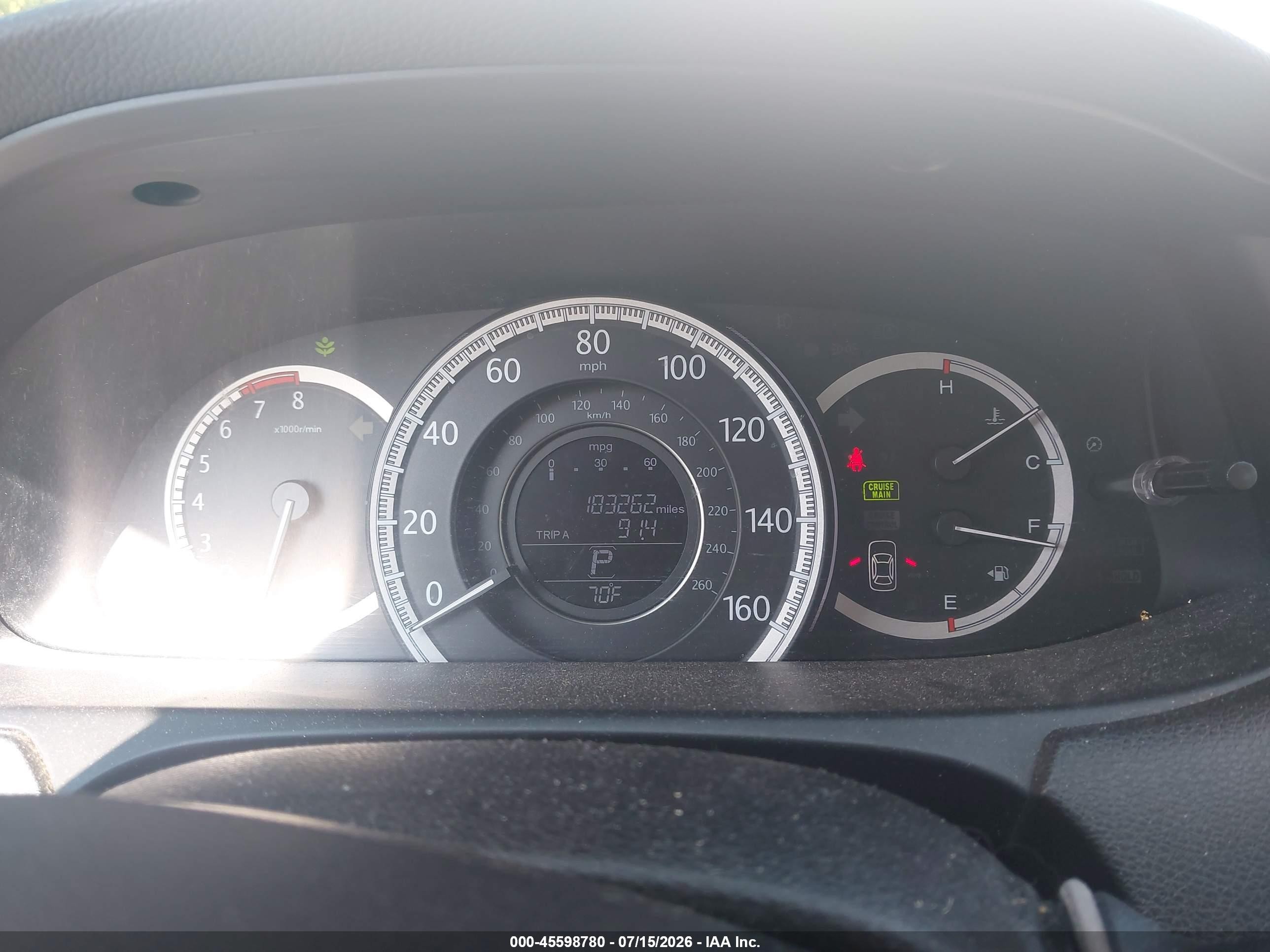 2013 Honda Accord Lx White vin: 1HGCR2F38DA225039