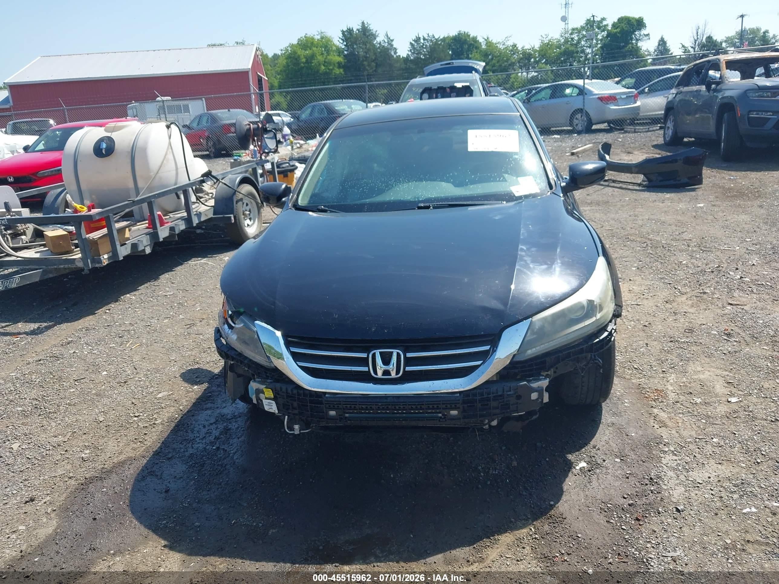 2013 Honda Accord Lx Black vin: 1HGCR2F38DA229849