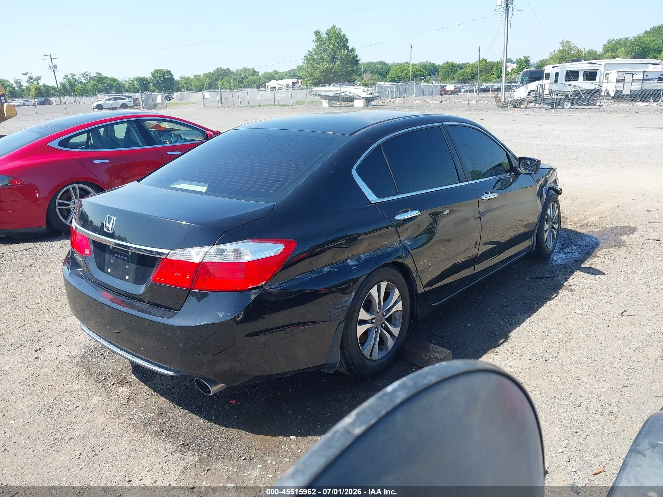 2013 Honda Accord Lx Black vin: 1HGCR2F38DA229849