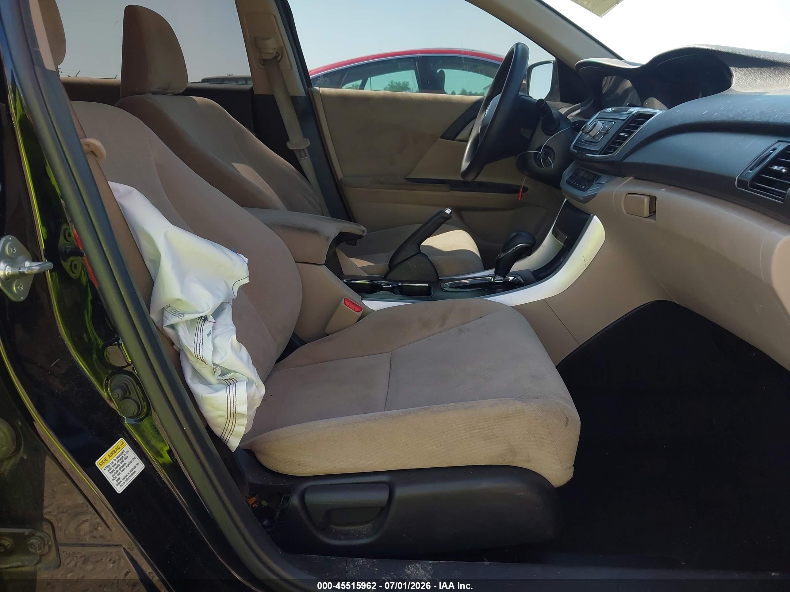 2013 Honda Accord Lx Black vin: 1HGCR2F38DA229849