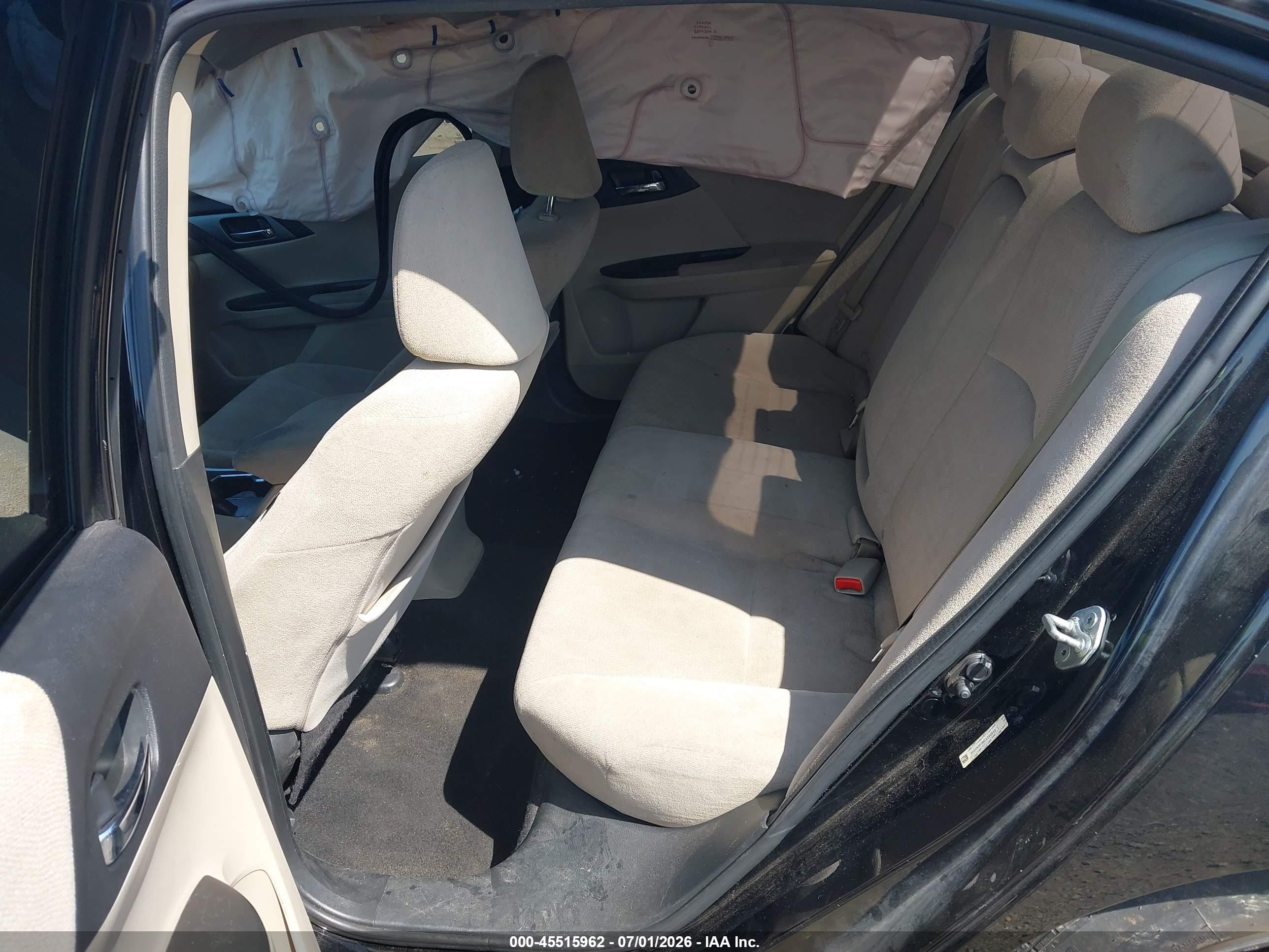 2013 Honda Accord Lx Black vin: 1HGCR2F38DA229849