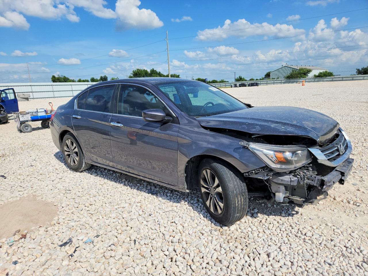 2013 Honda Accord Lx Gray vin: 1HGCR2F38DA236848