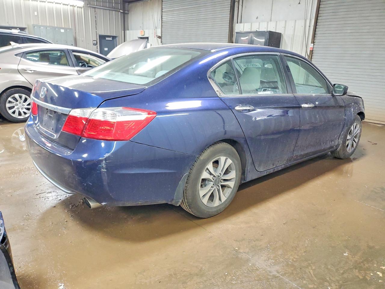 2013 Honda Accord Lx Blue vin: 1HGCR2F38DA241399