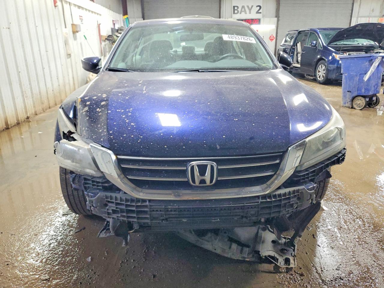 2013 Honda Accord Lx Blue vin: 1HGCR2F38DA241399