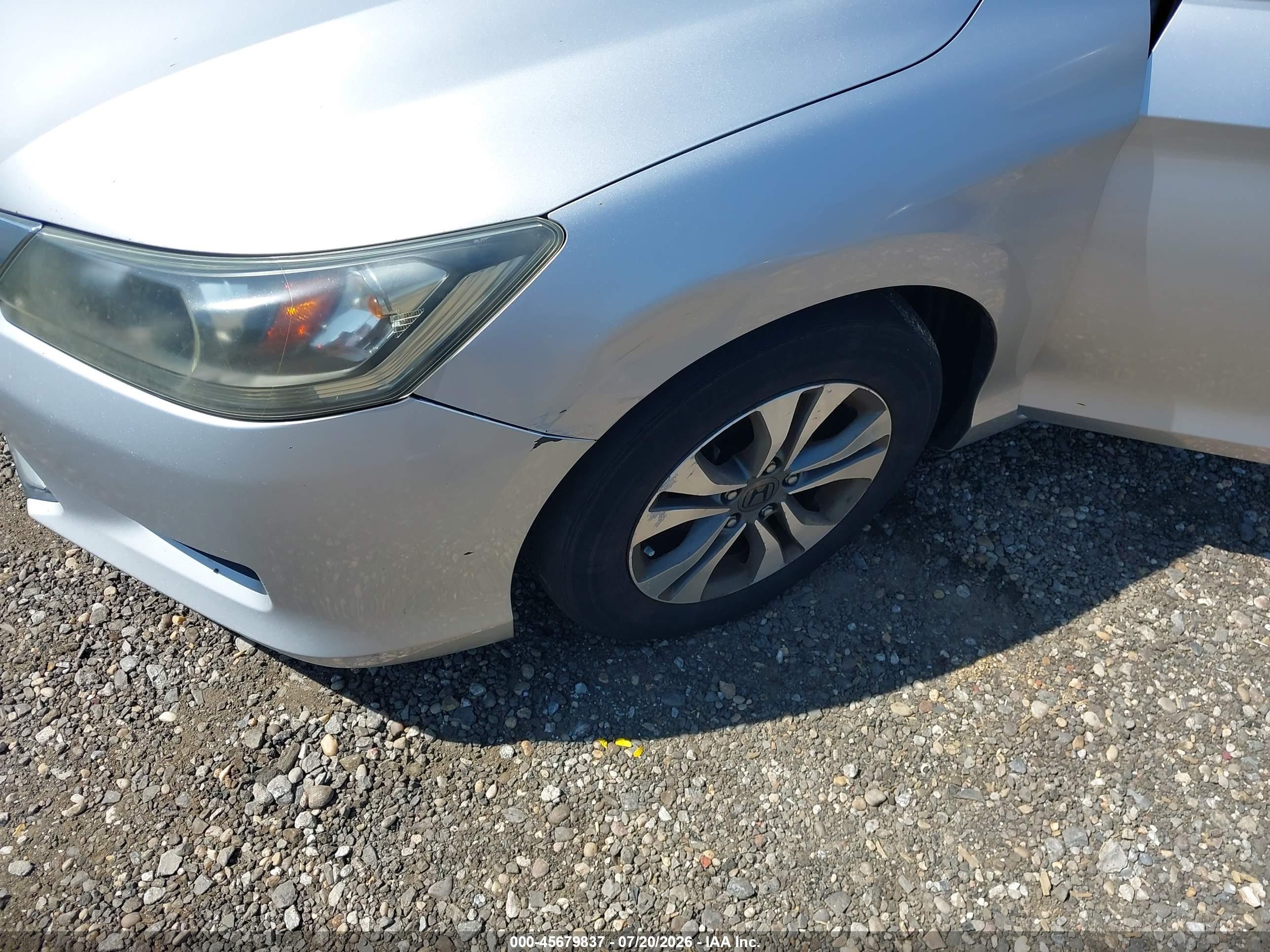 2013 Honda Accord Lx Silver vin: 1HGCR2F38DA250247