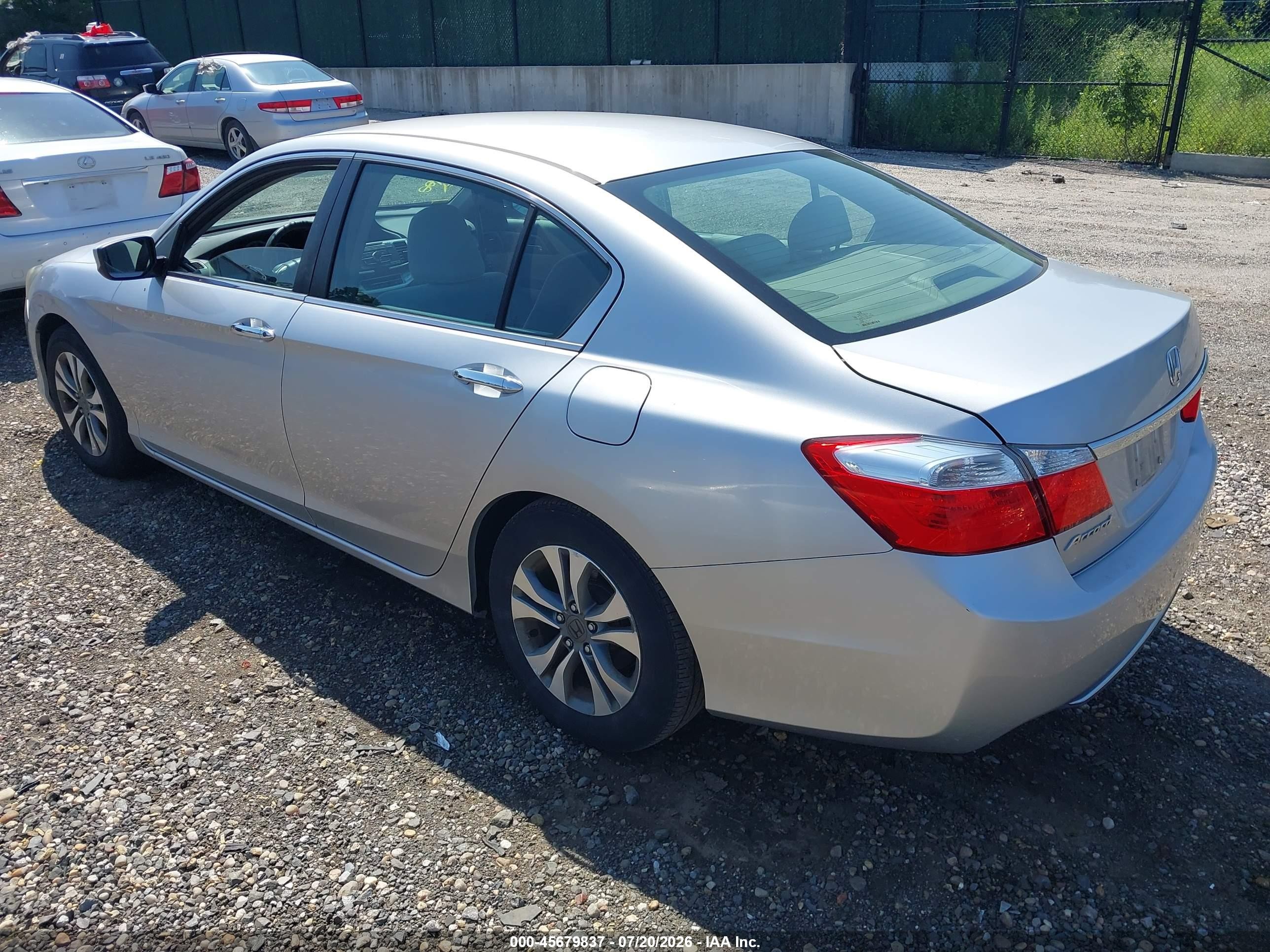 2013 Honda Accord Lx Silver vin: 1HGCR2F38DA250247
