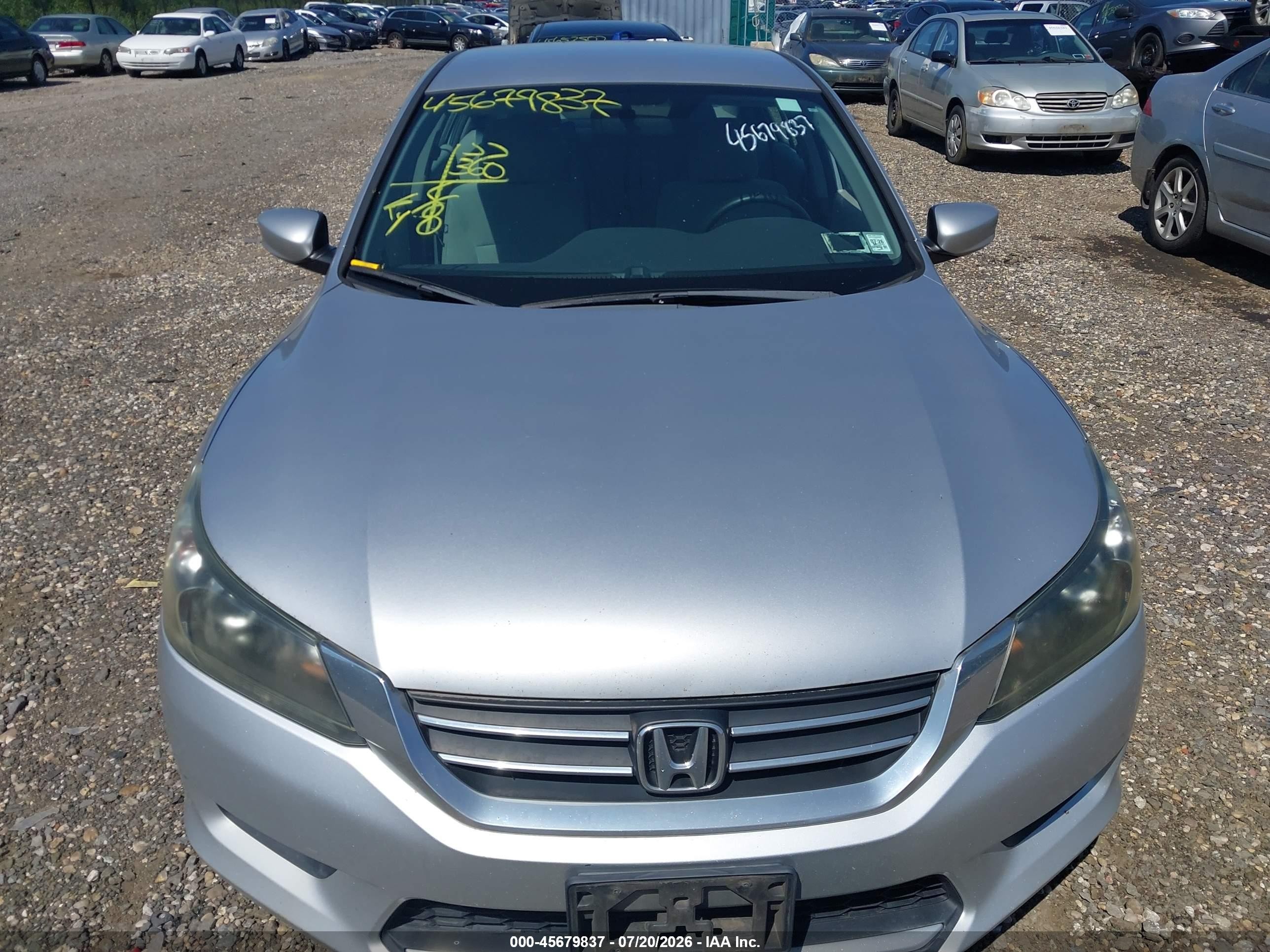 2013 Honda Accord Lx Silver vin: 1HGCR2F38DA250247