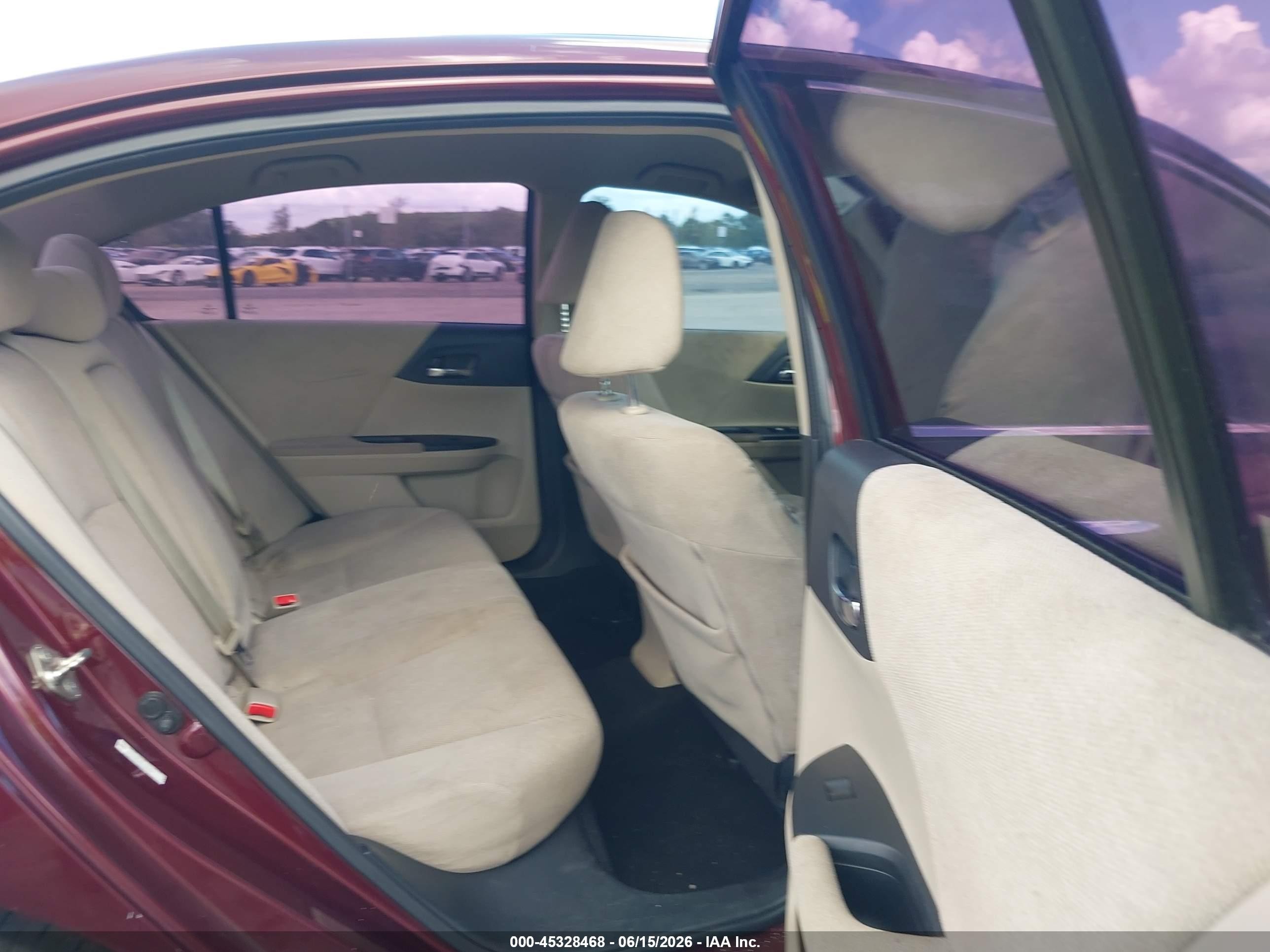 2013 Honda Accord Lx Burgundy vin: 1HGCR2F38DA266836