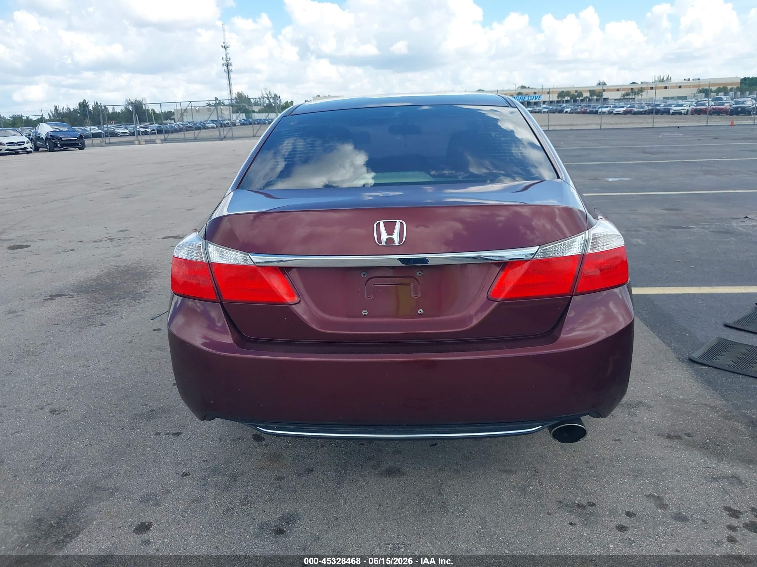 2013 Honda Accord Lx Burgundy vin: 1HGCR2F38DA266836