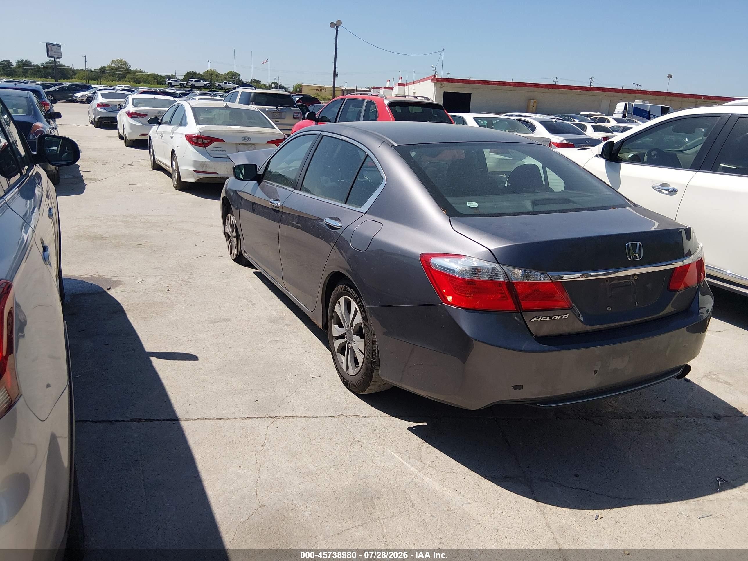 2013 Honda Accord Lx Gray vin: 1HGCR2F38DA274869