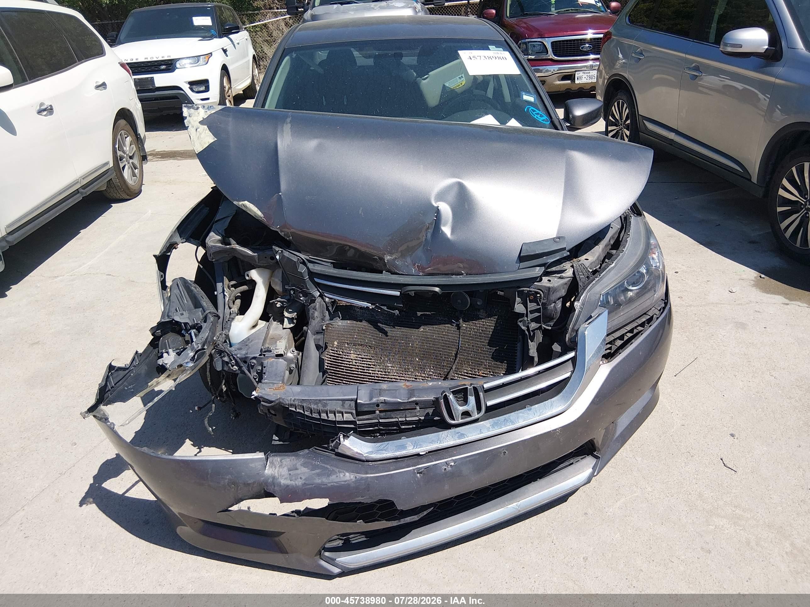 2013 Honda Accord Lx Gray vin: 1HGCR2F38DA274869