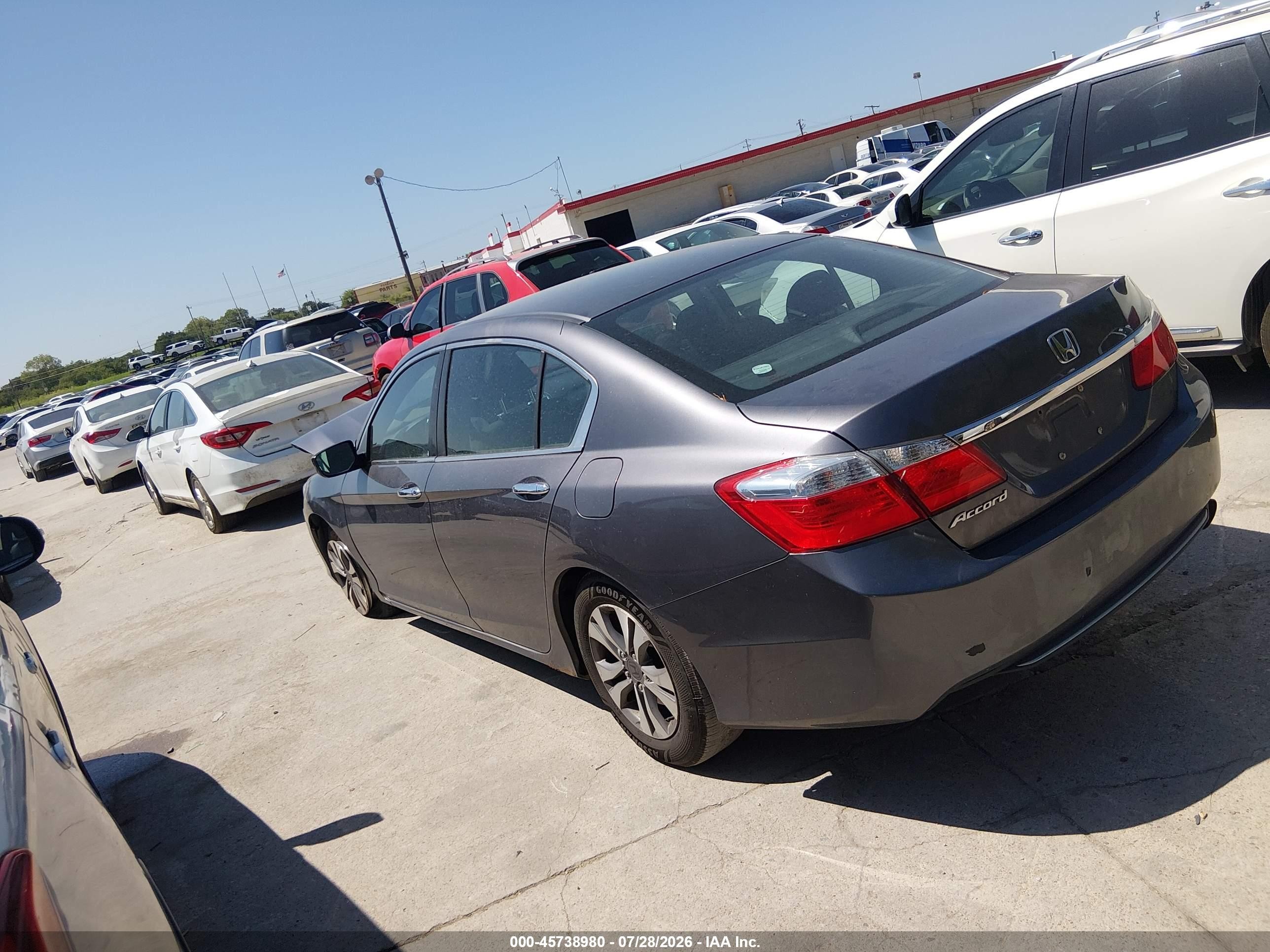 2013 Honda Accord Lx Gray vin: 1HGCR2F38DA274869